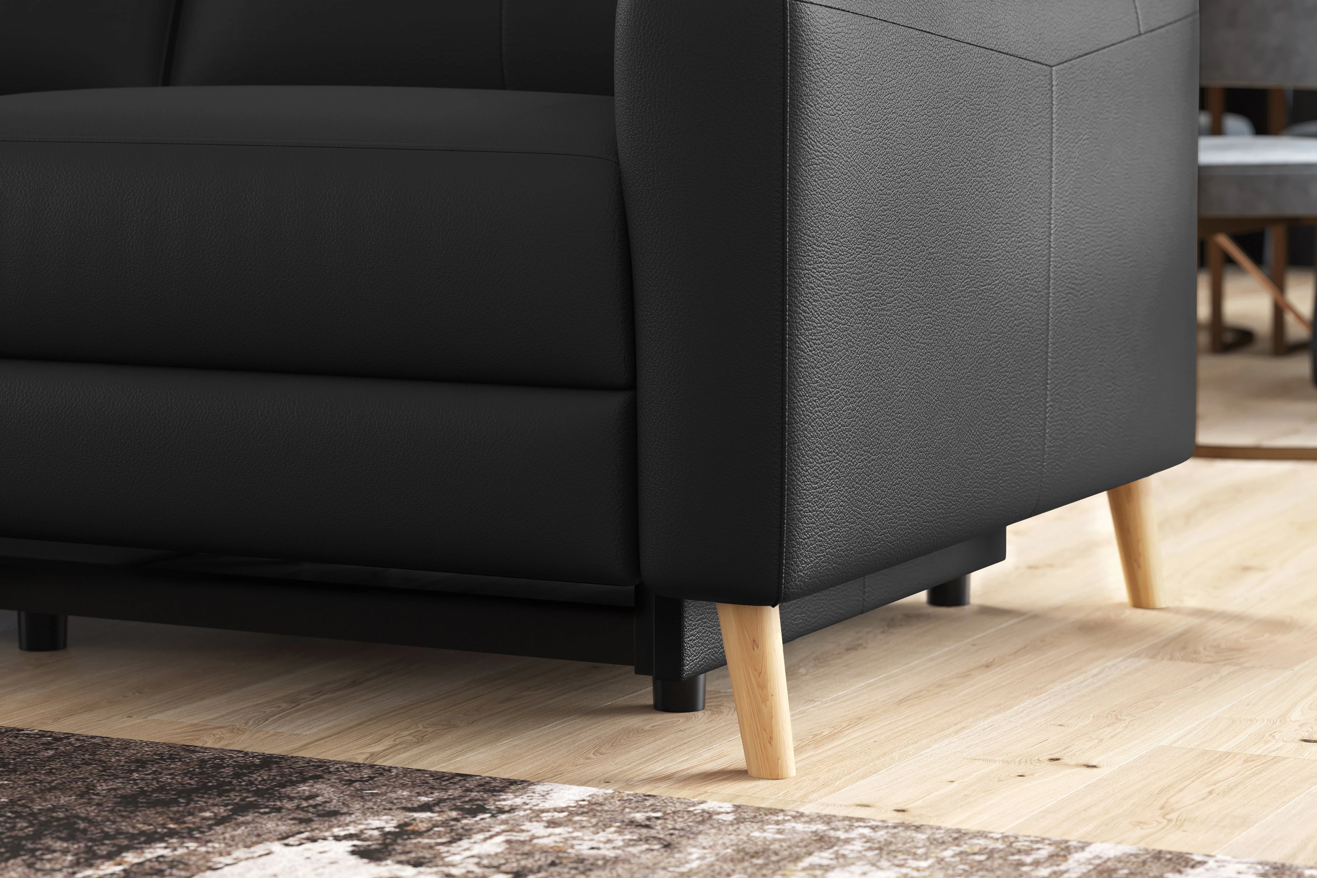 Elodie Leather Recliner Sectional Lounge - Image 39