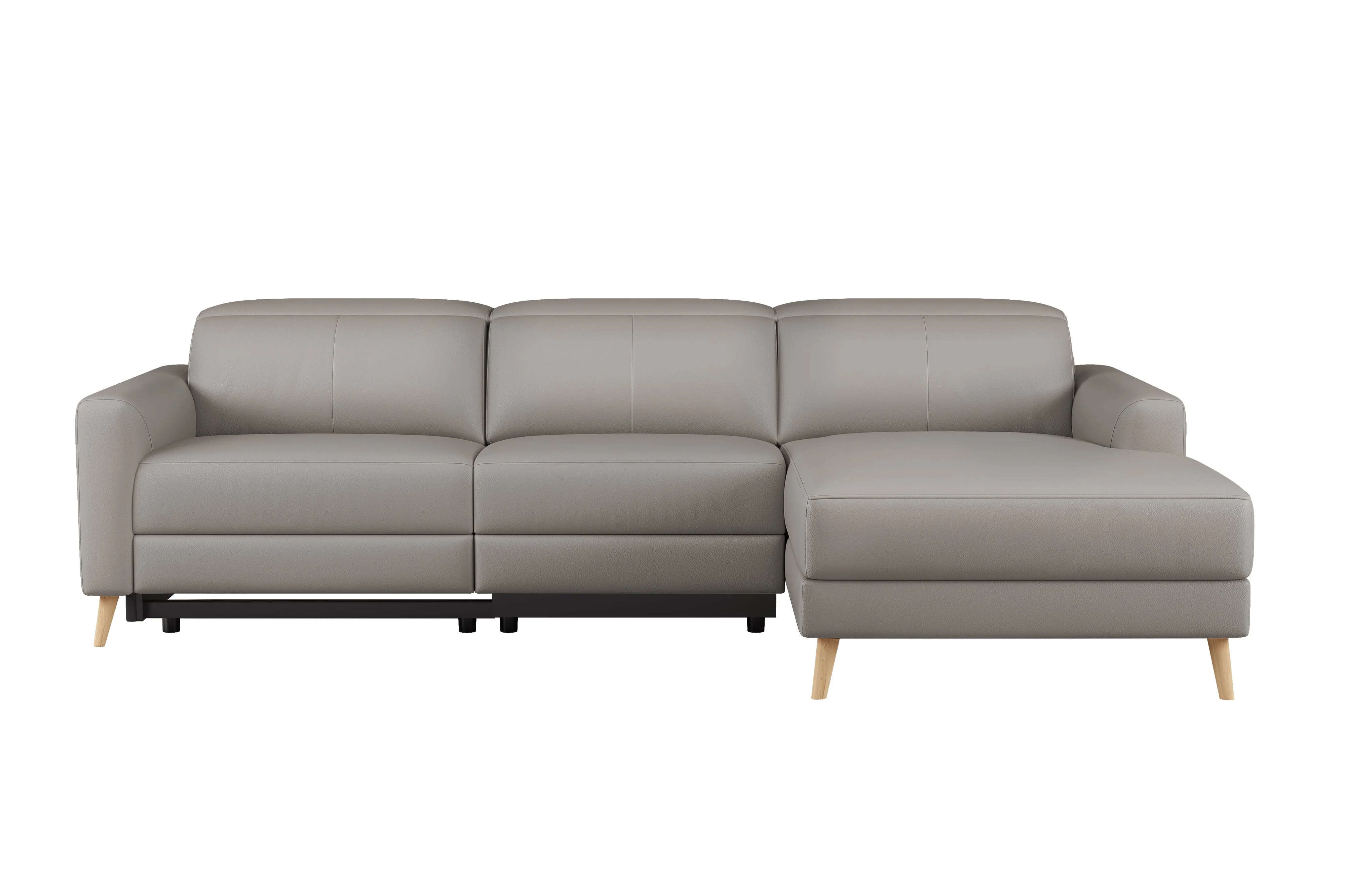 Elodie Leather Recliner Sectional Lounge - Image 52