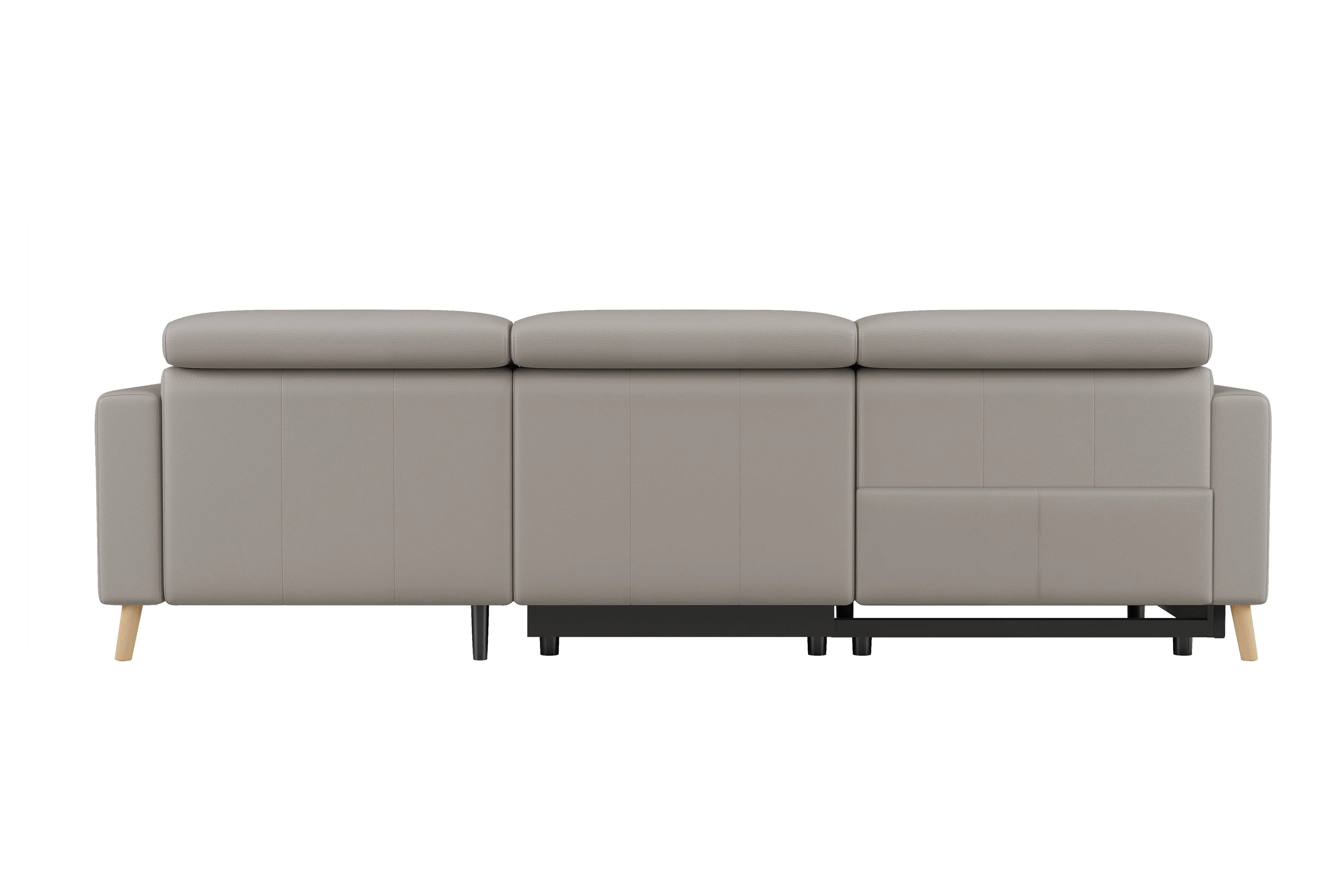 Elodie Leather Recliner Sectional Lounge - Image 55