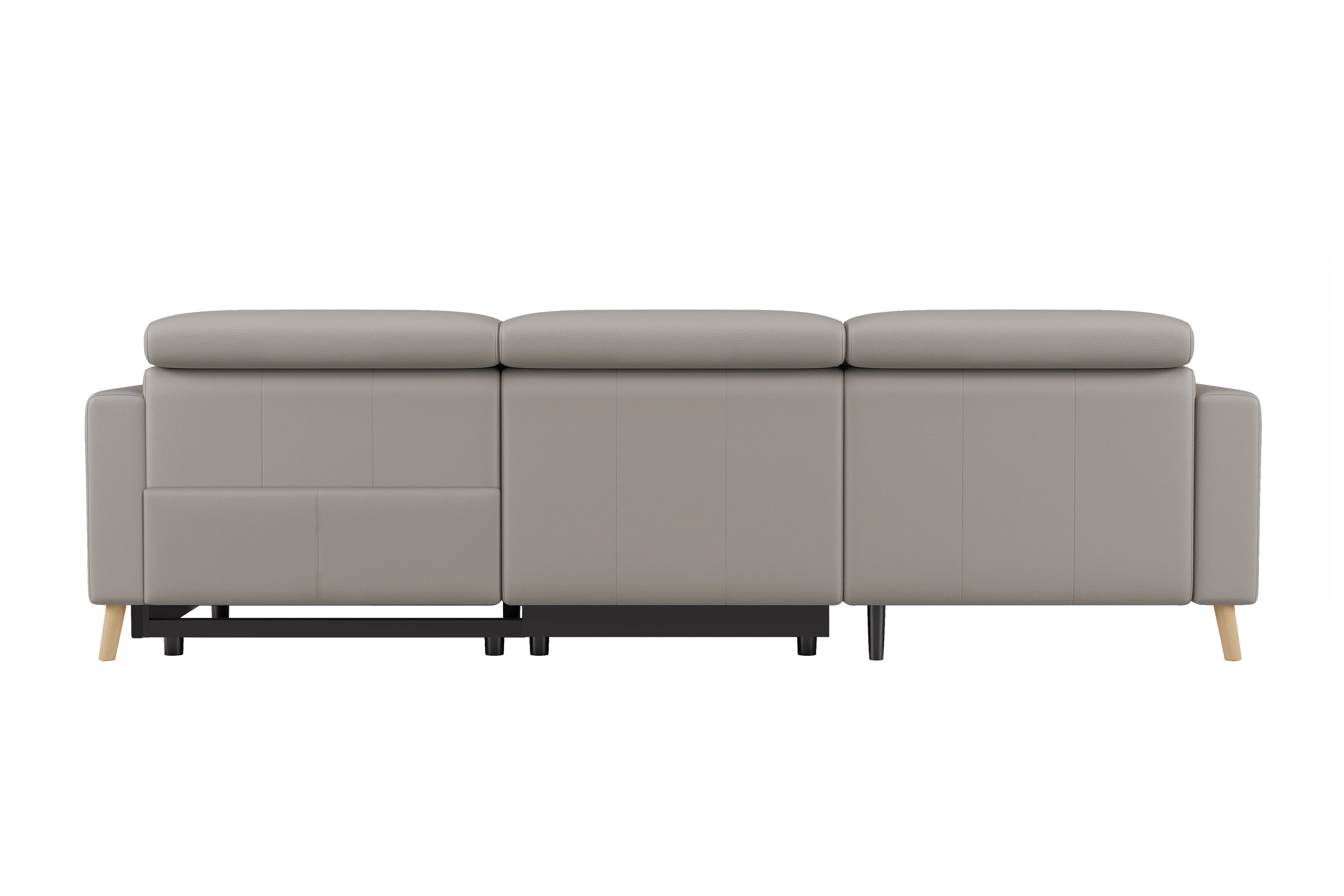 Elodie Leather Recliner Sectional Lounge - Image 67