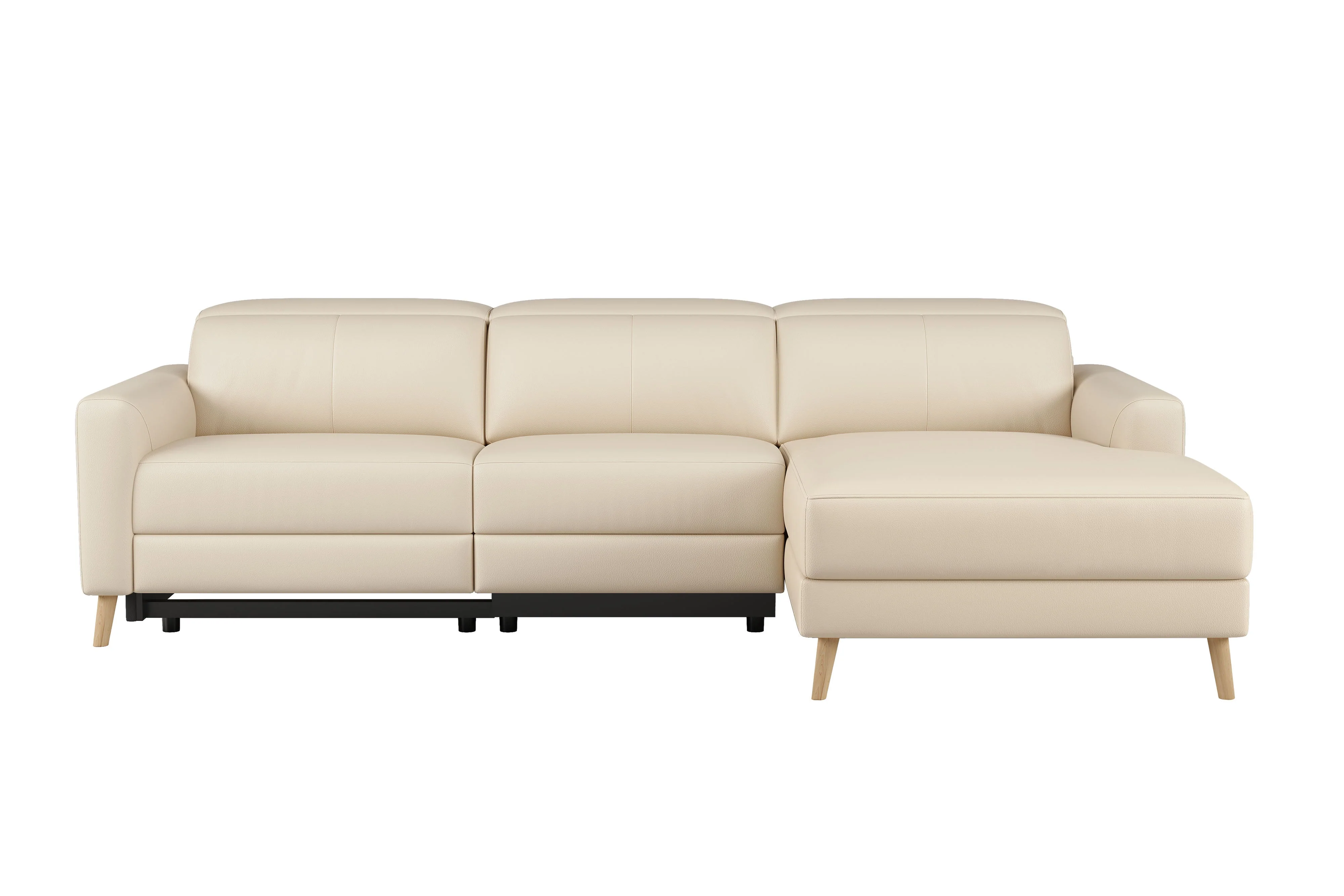 Elodie Leather Recliner Sectional Lounge - Image 76
