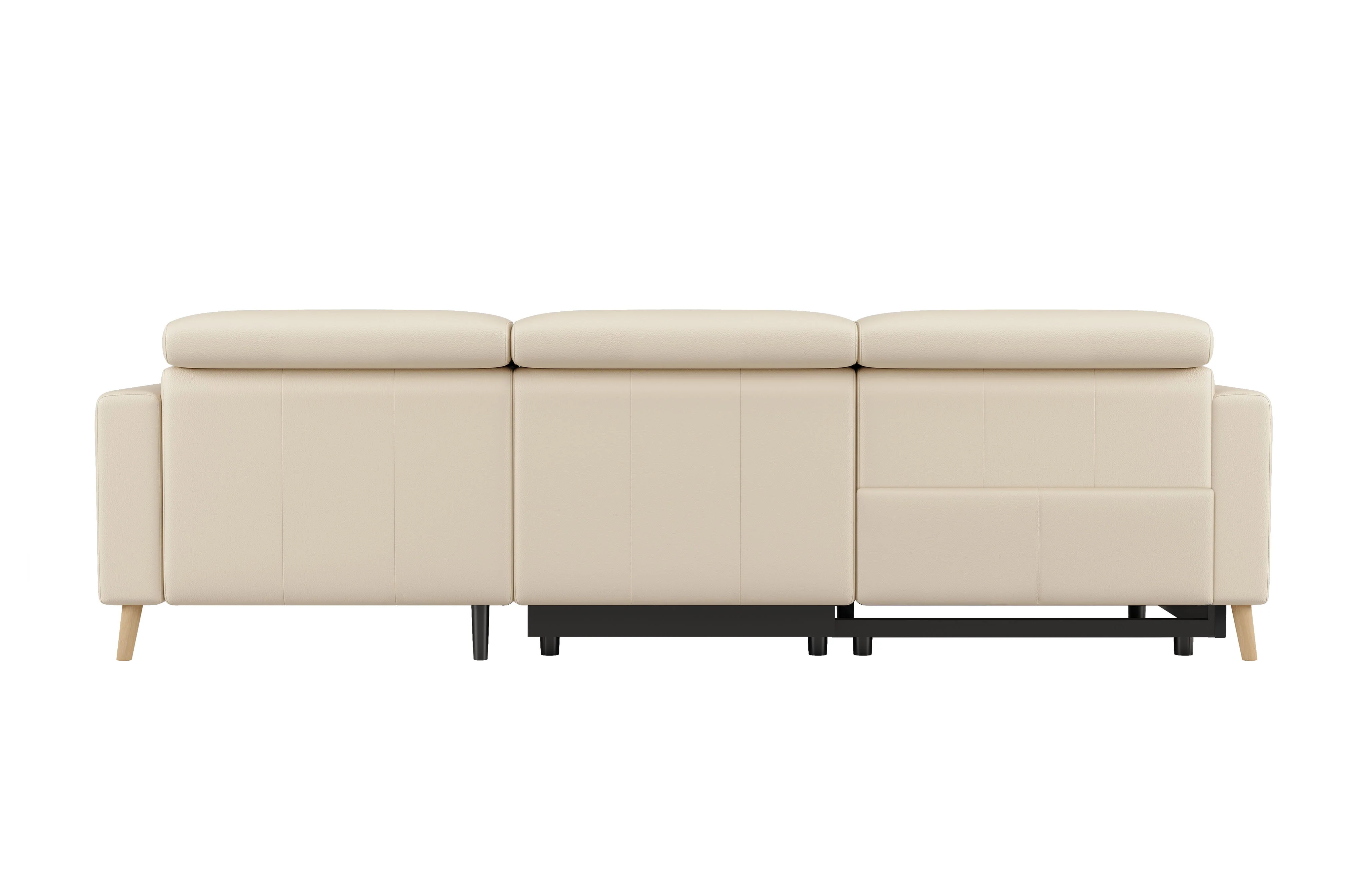 Elodie Leather Recliner Sectional Lounge - Image 79