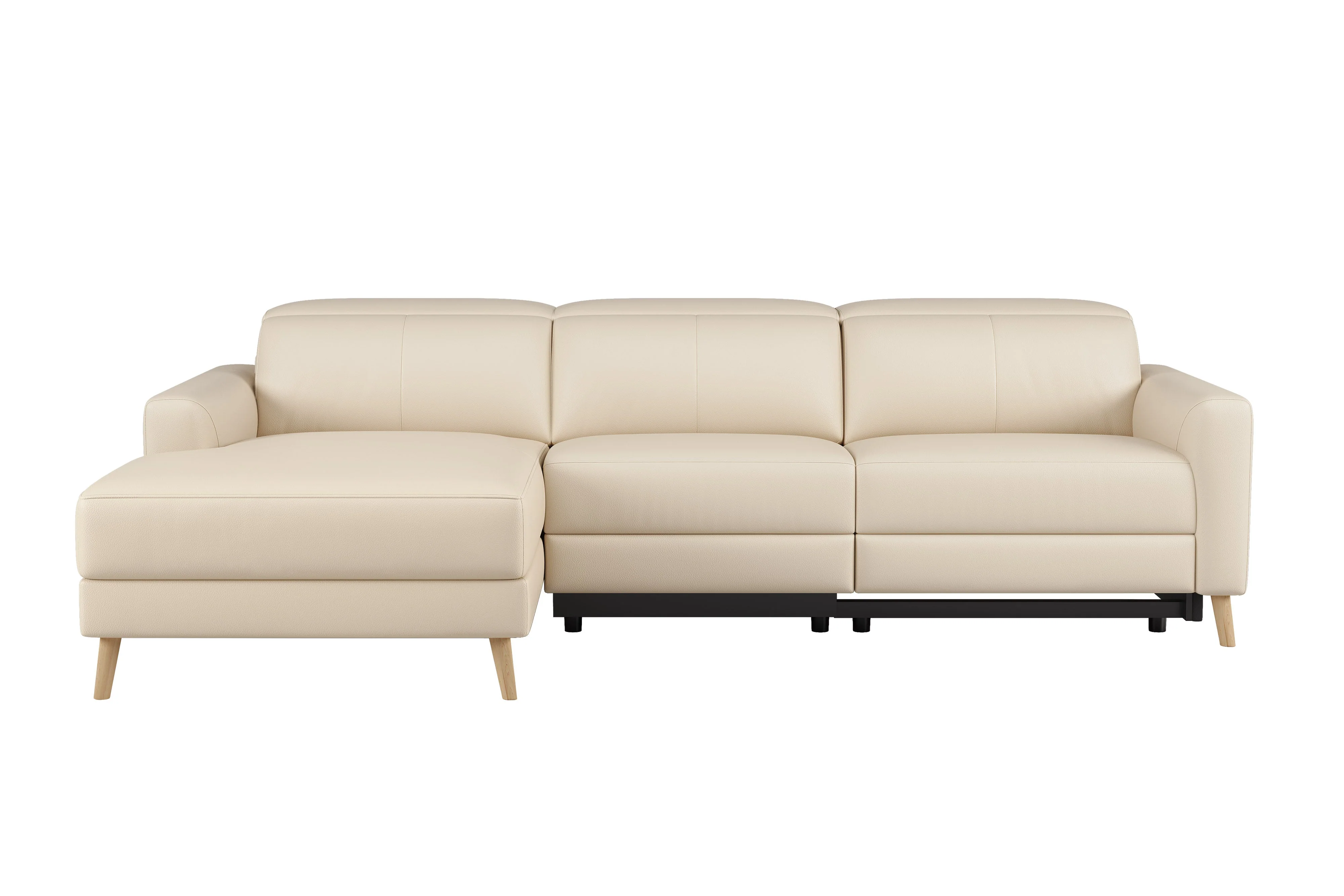 Elodie Leather Recliner Sectional Lounge - Image 88