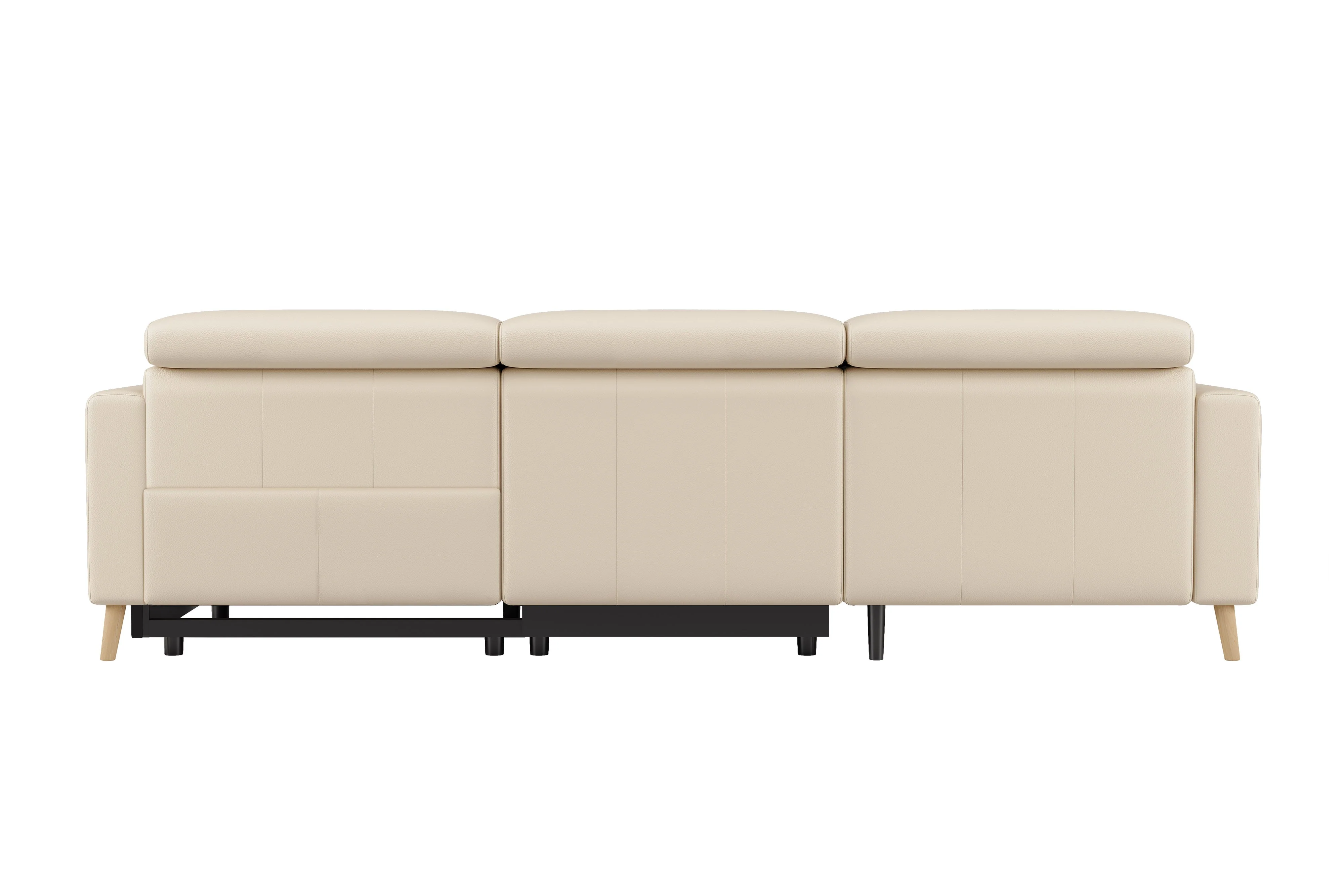 Elodie Leather Recliner Sectional Lounge - Image 91