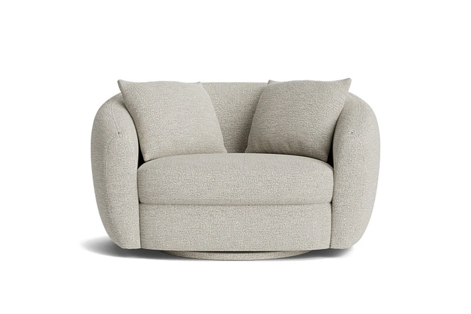 Eluned Boucle Swivel Accent Chair - Image 4