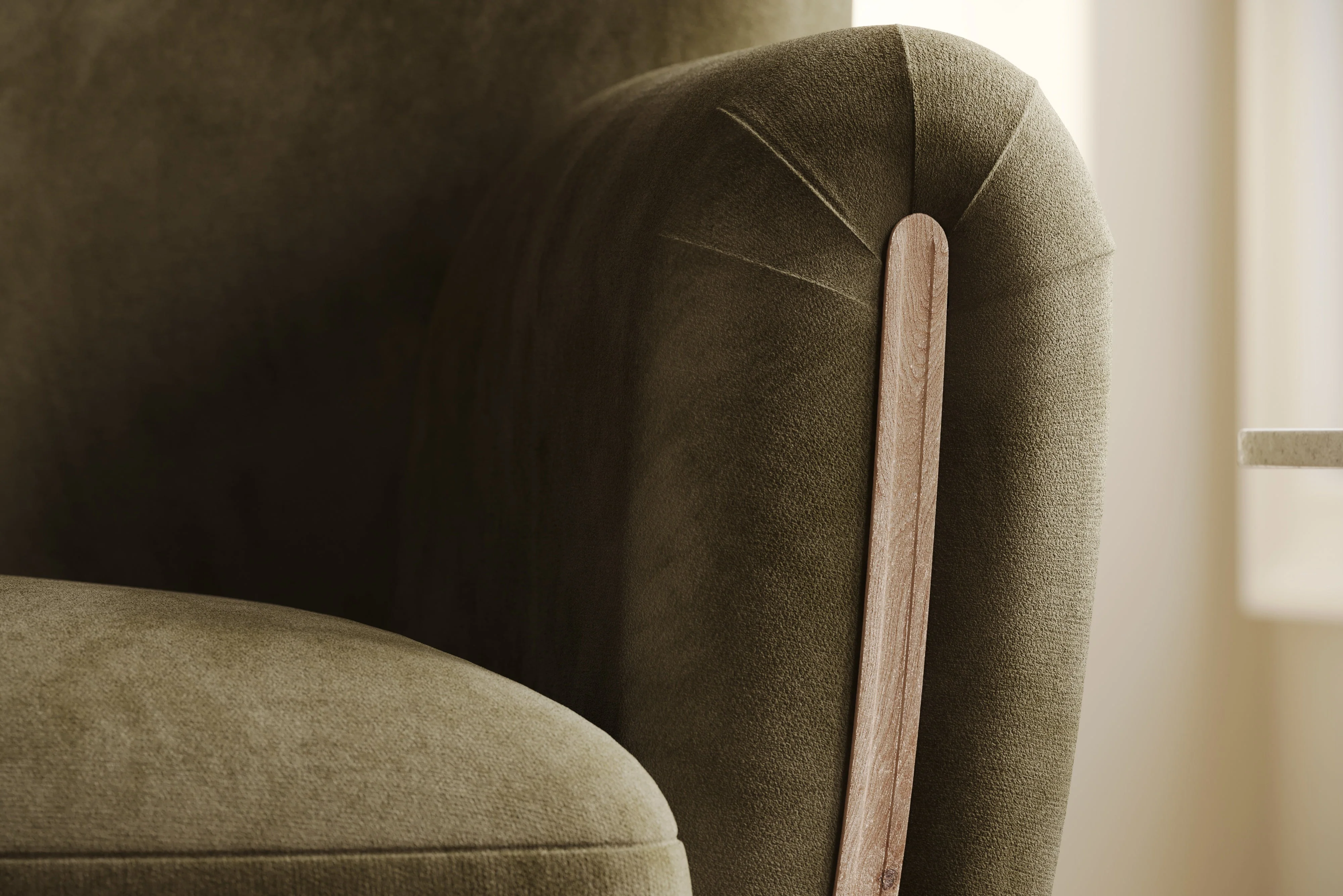Emerald Velvet Fabric Accent Chair - Image 5