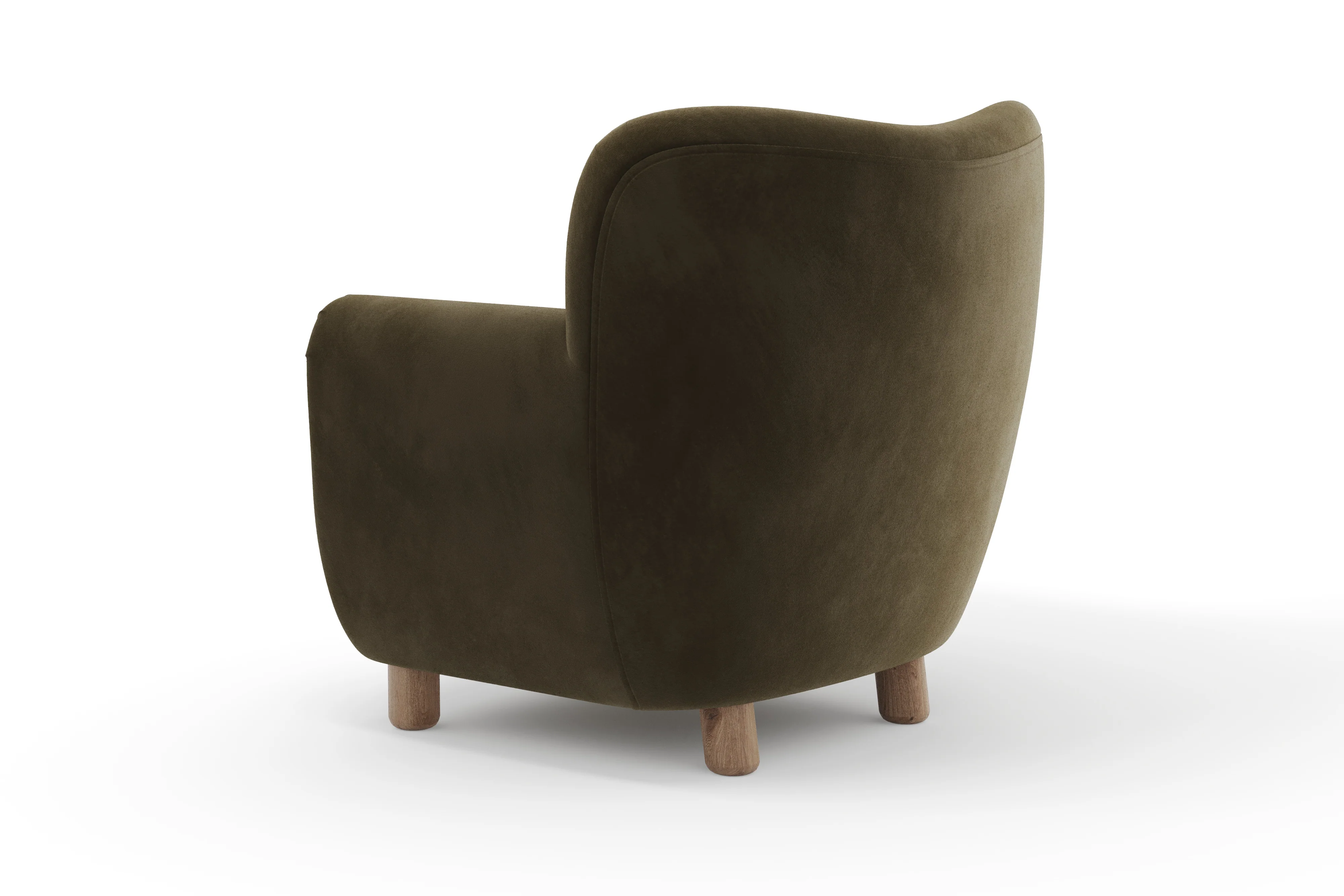 Emerald Velvet Fabric Accent Chair - Image 8