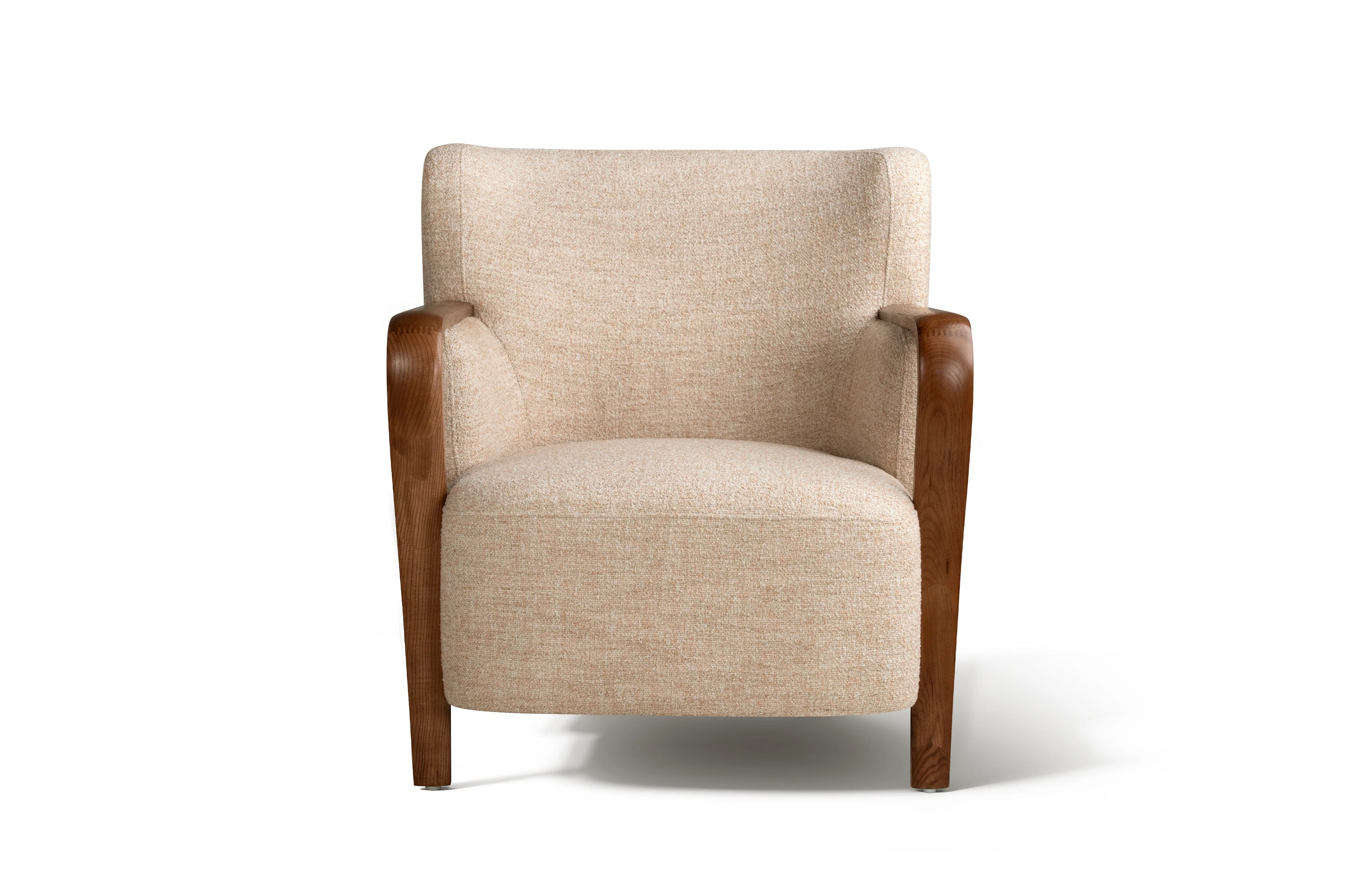 Emma Fabric & Wood Accent Chair - Image 5