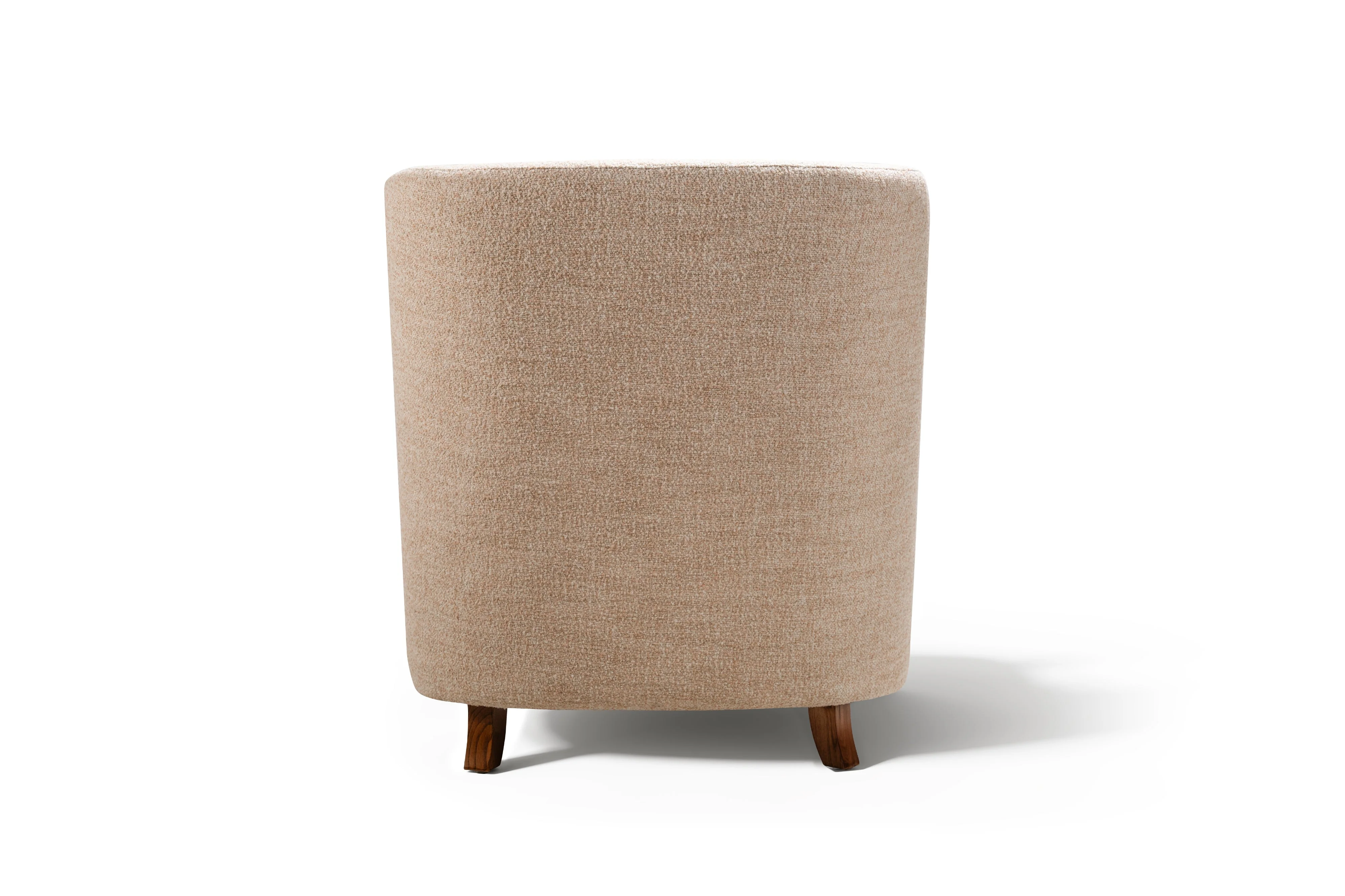 Emma Fabric & Wood Accent Chair - Image 8
