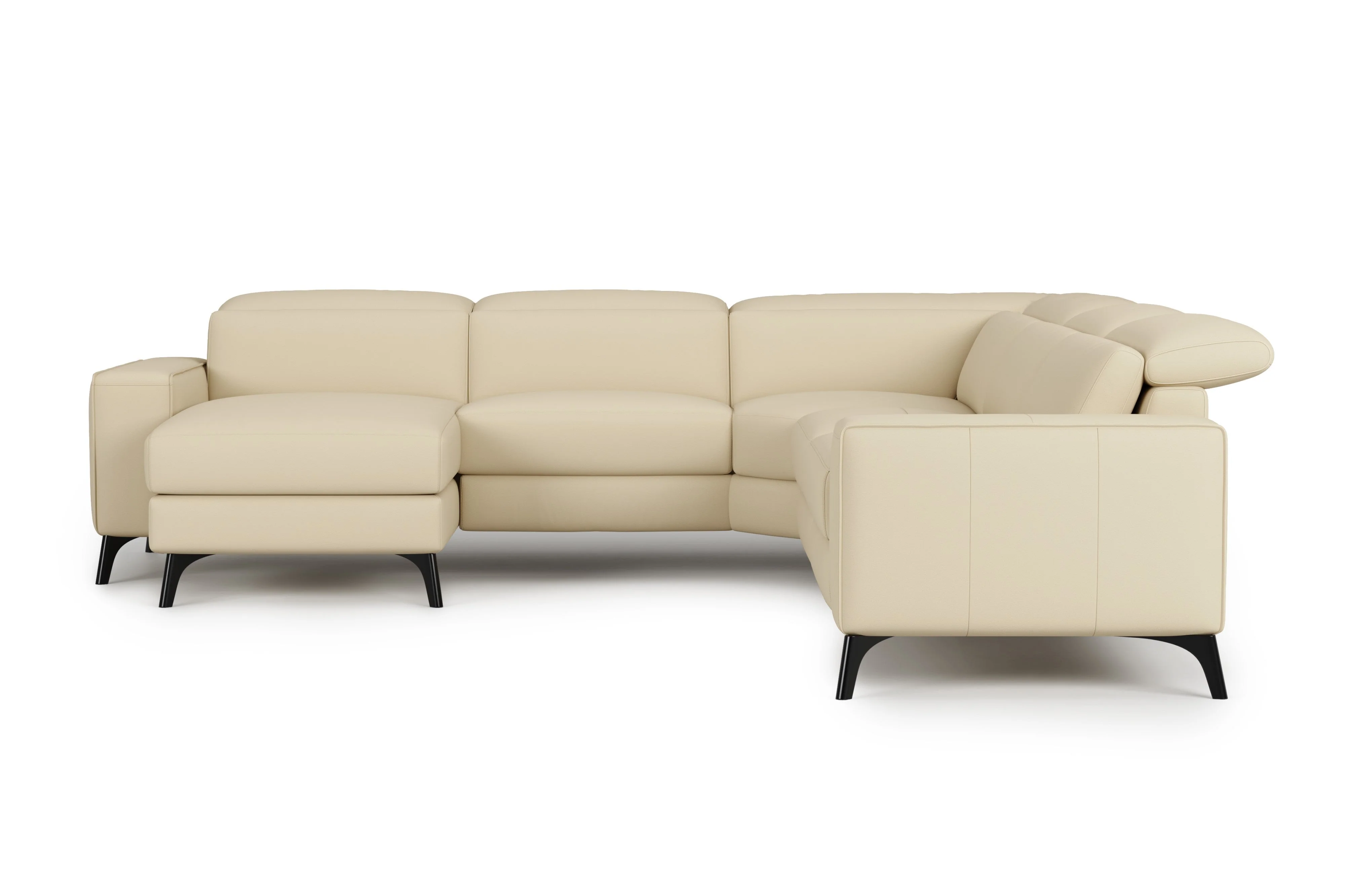 Esther Leather Corner Recliner Sectional Lounge - Image 10