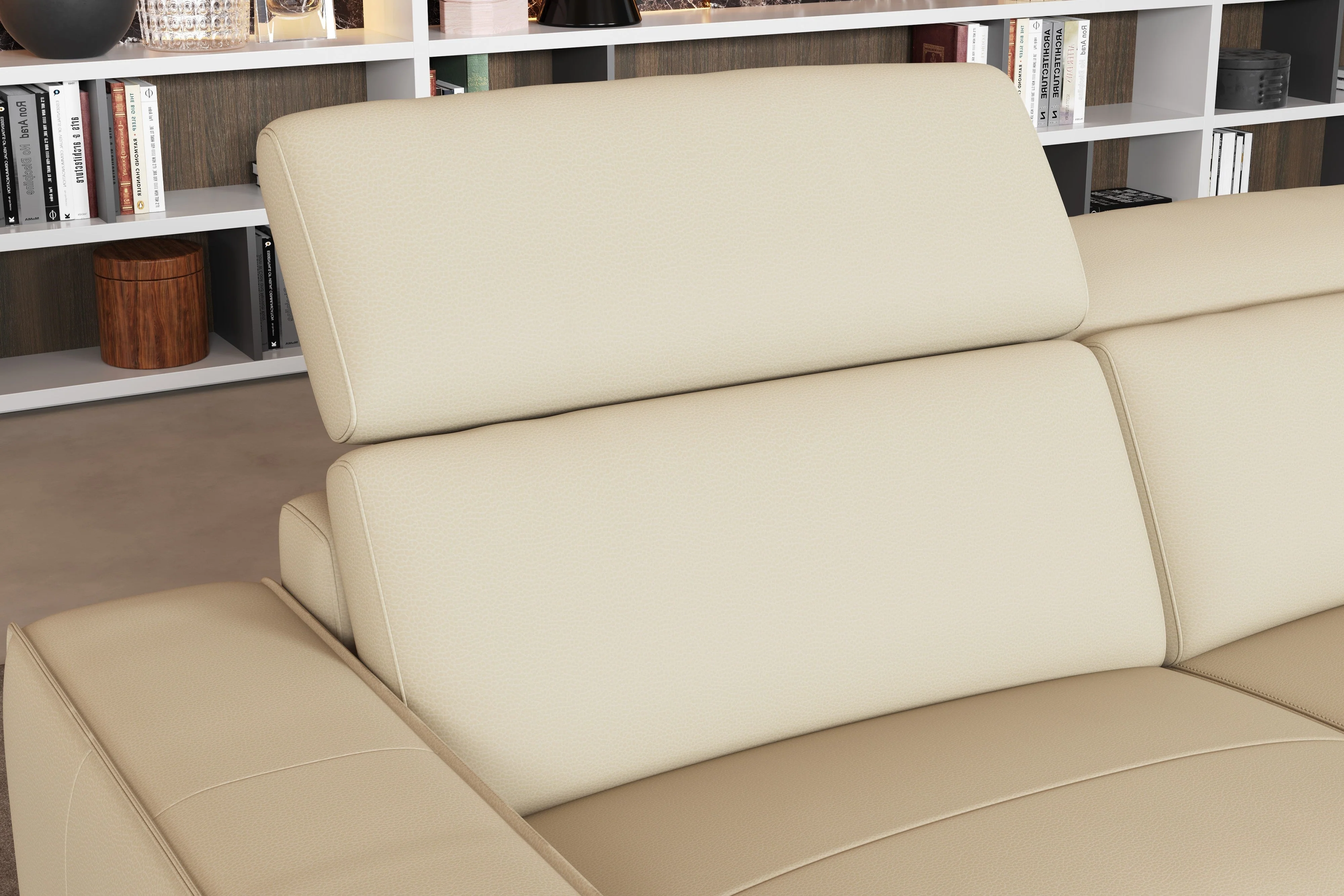 Esther Leather Corner Recliner Sectional Lounge - Image 19