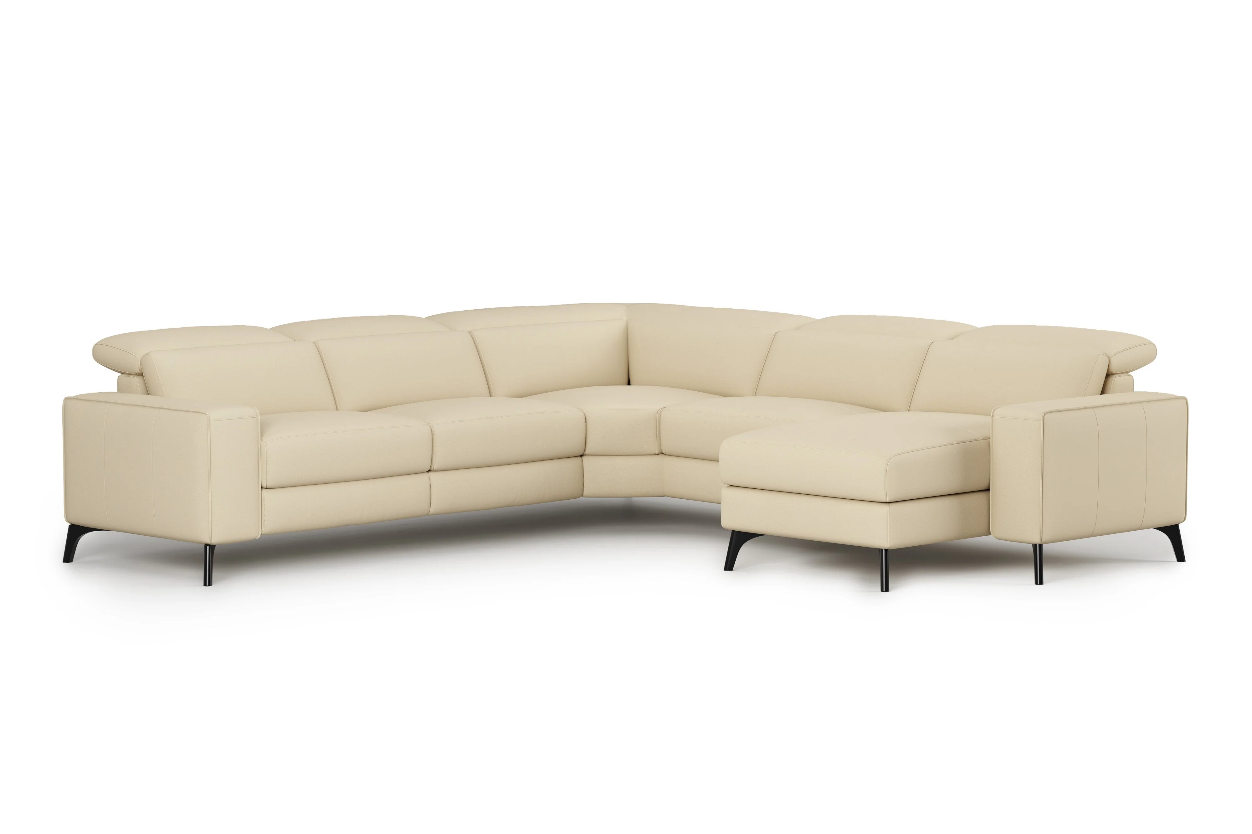 Esther Leather Corner Recliner Sectional Lounge - Image 20
