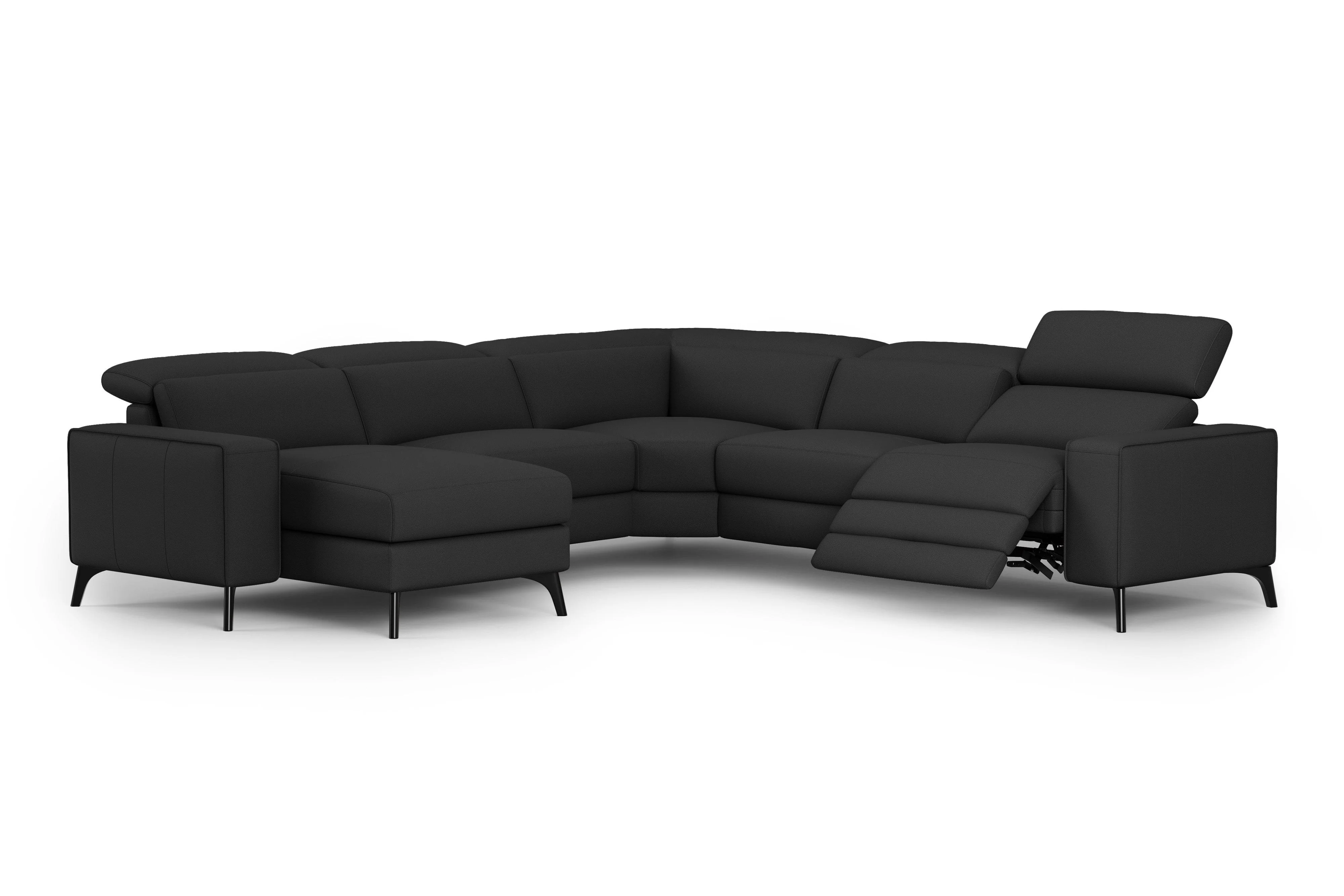 Esther Leather Corner Recliner Sectional Lounge - Image 31