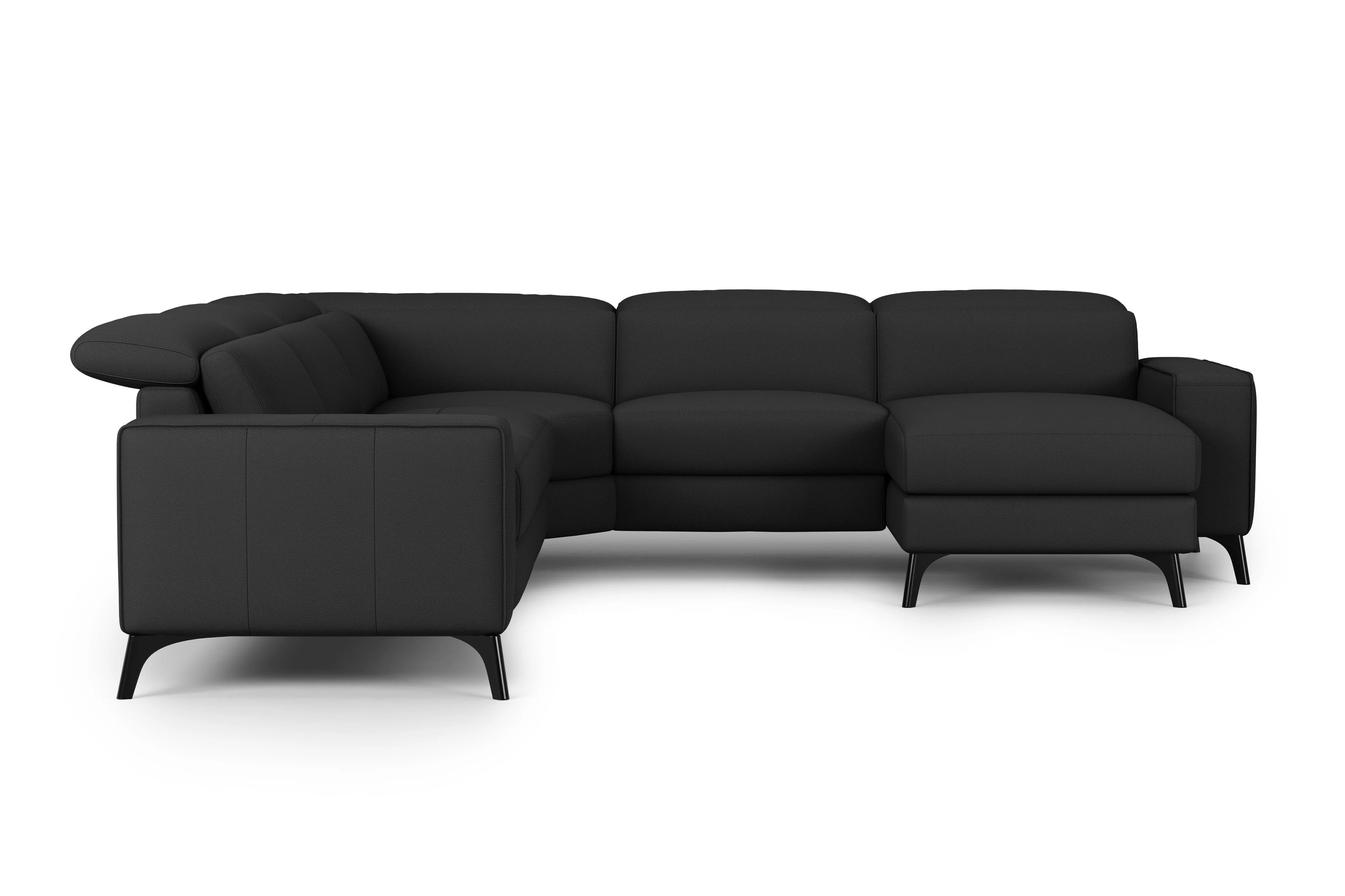 Esther Leather Corner Recliner Sectional Lounge - Image 43