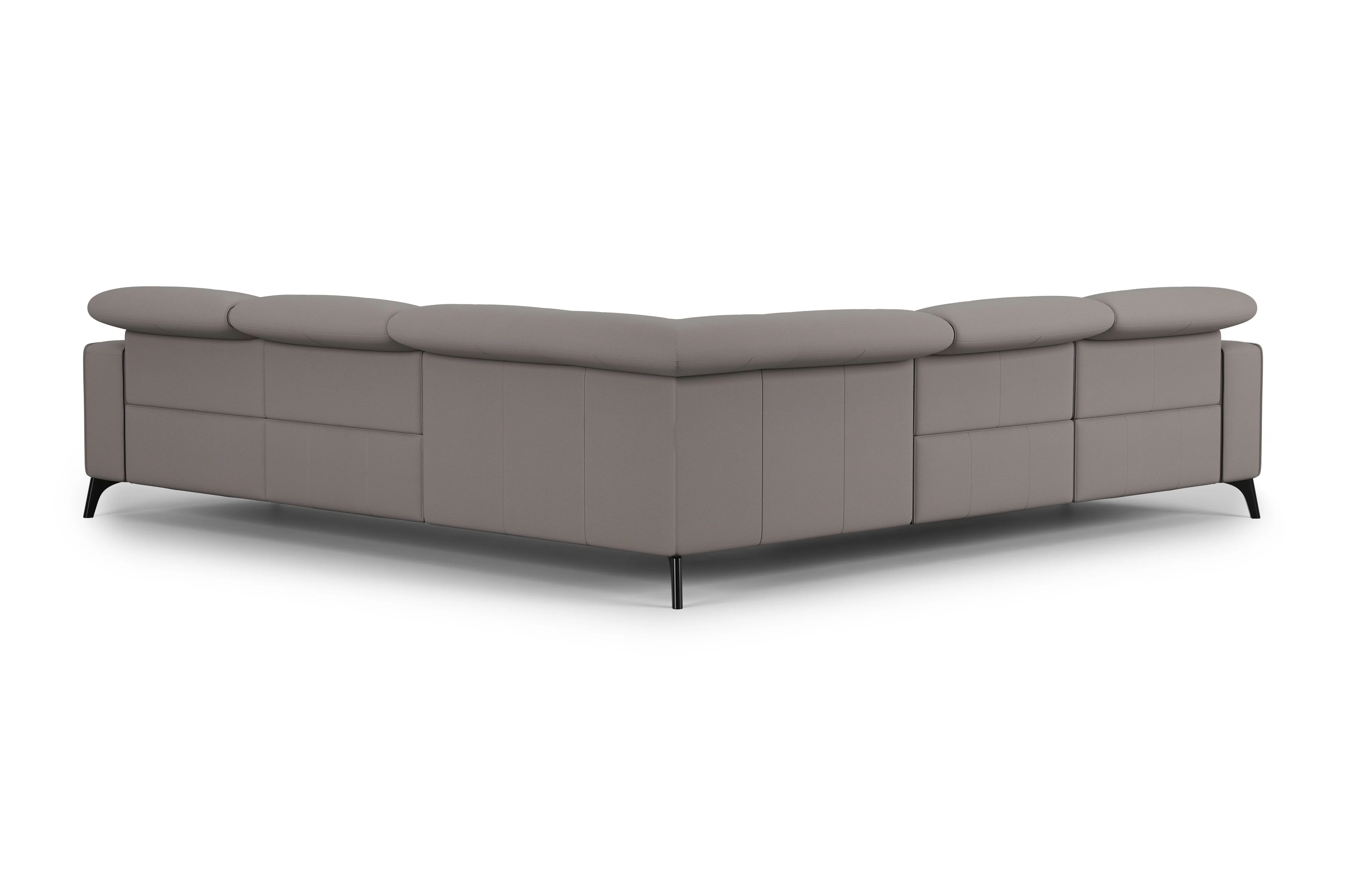 Esther Leather Corner Recliner Sectional Lounge - Image 55