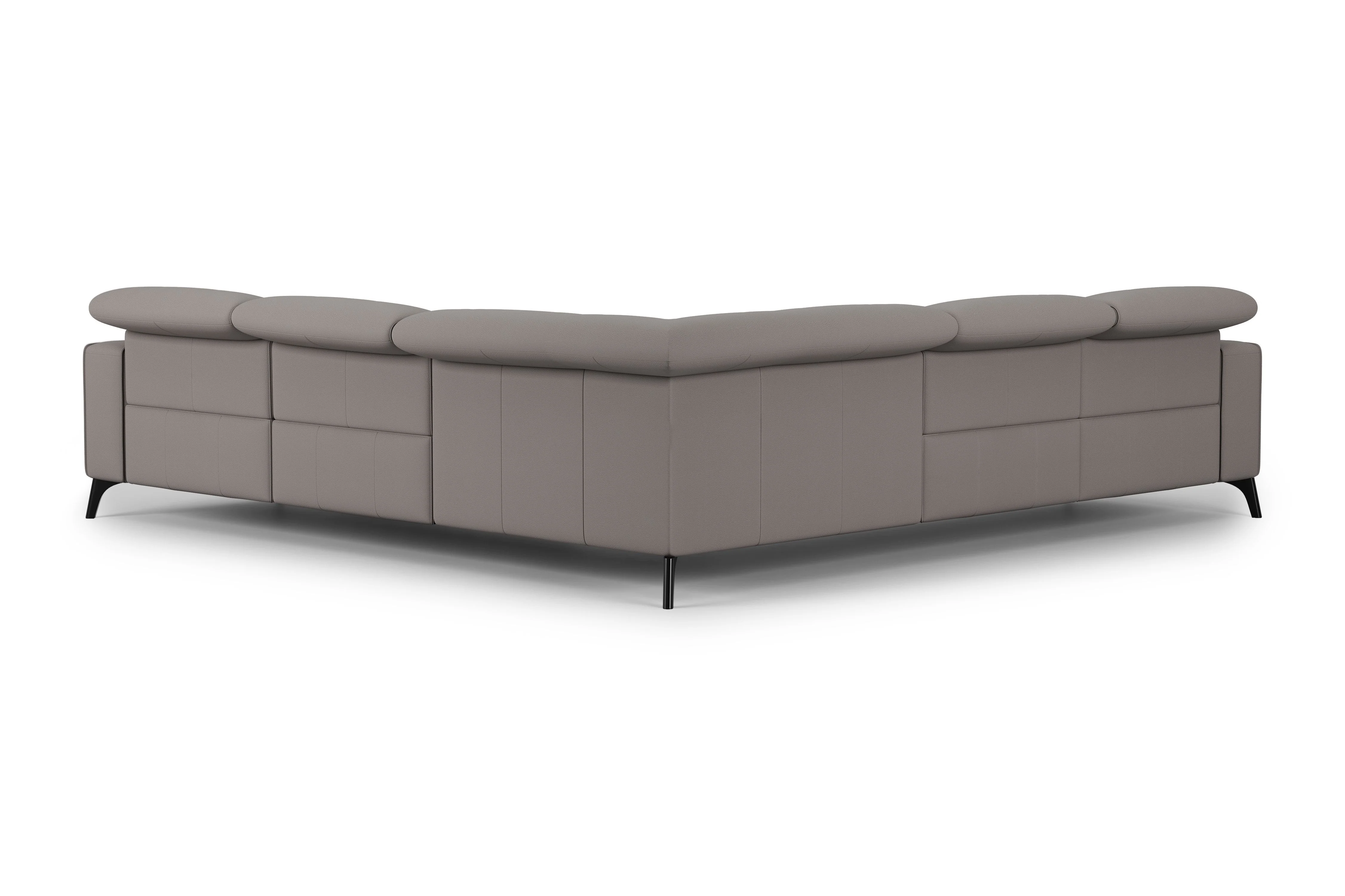 Esther Leather Corner Recliner Sectional Lounge - Image 66