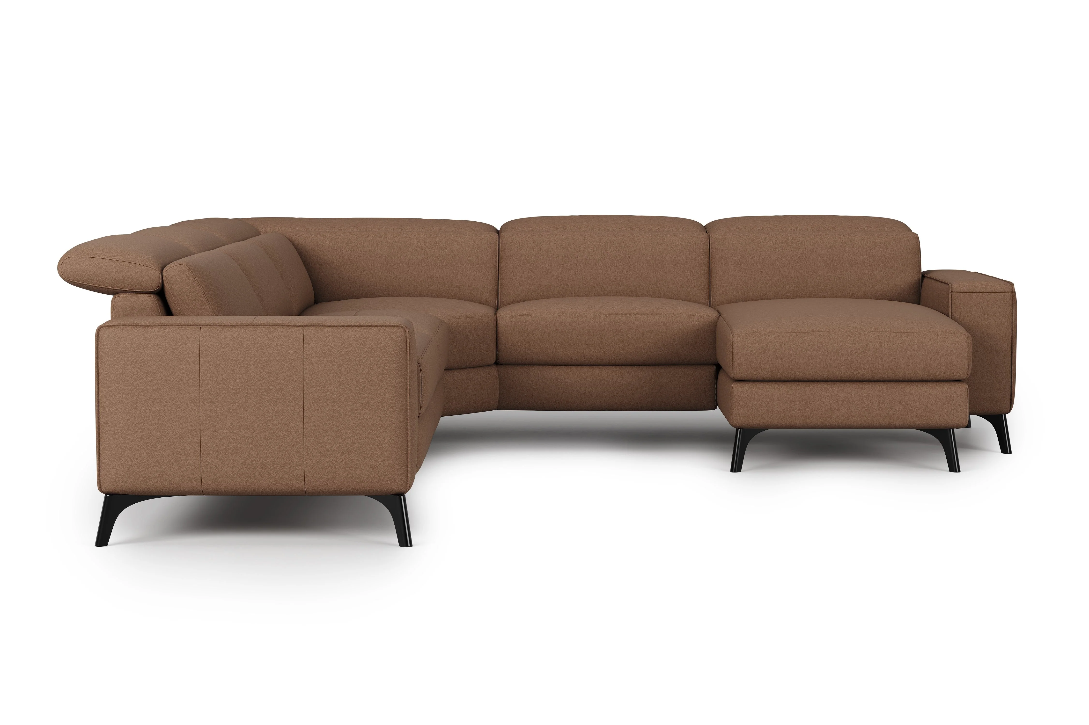 Esther Leather Corner Recliner Sectional Lounge - Image 87