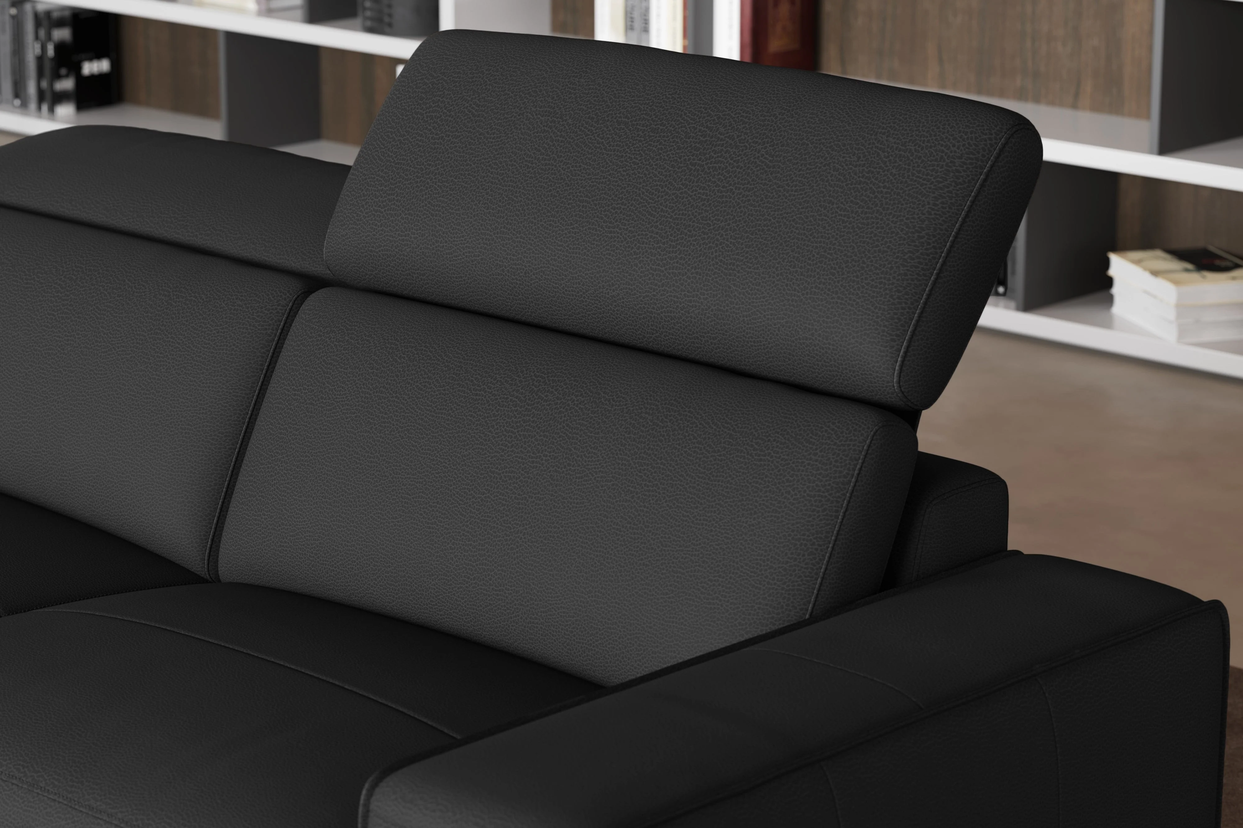 Esther Leather Dual Recliner Lounge - Image 17