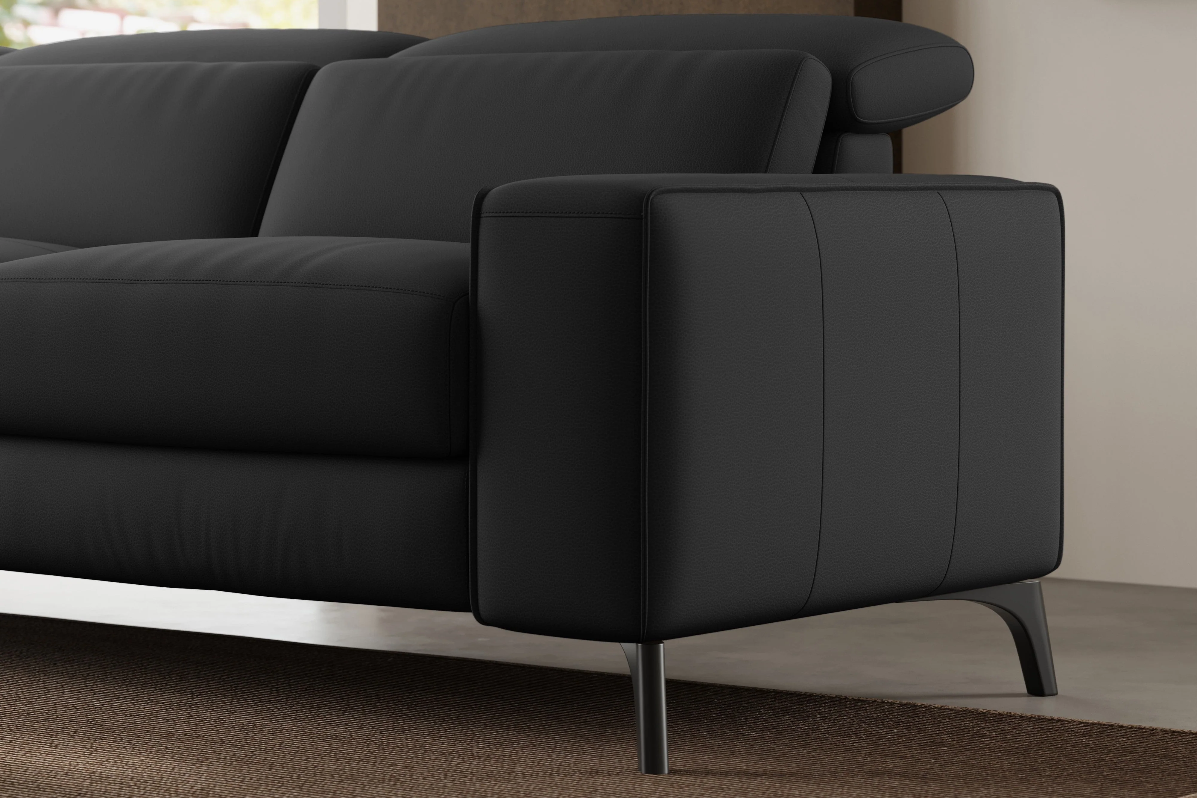 Esther Leather Dual Recliner Lounge - Image 18