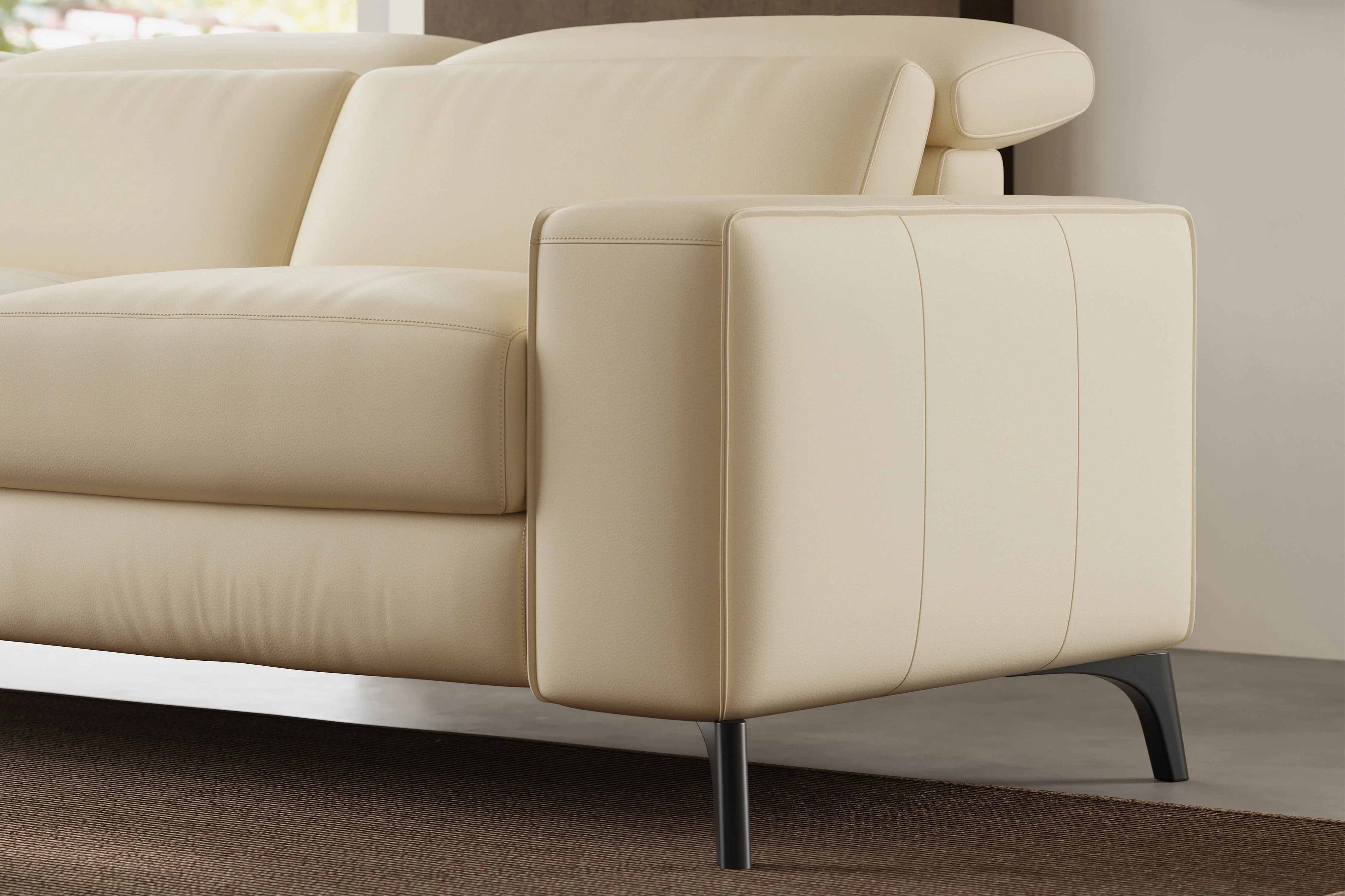 Esther Leather Dual Recliner Lounge - Image 39