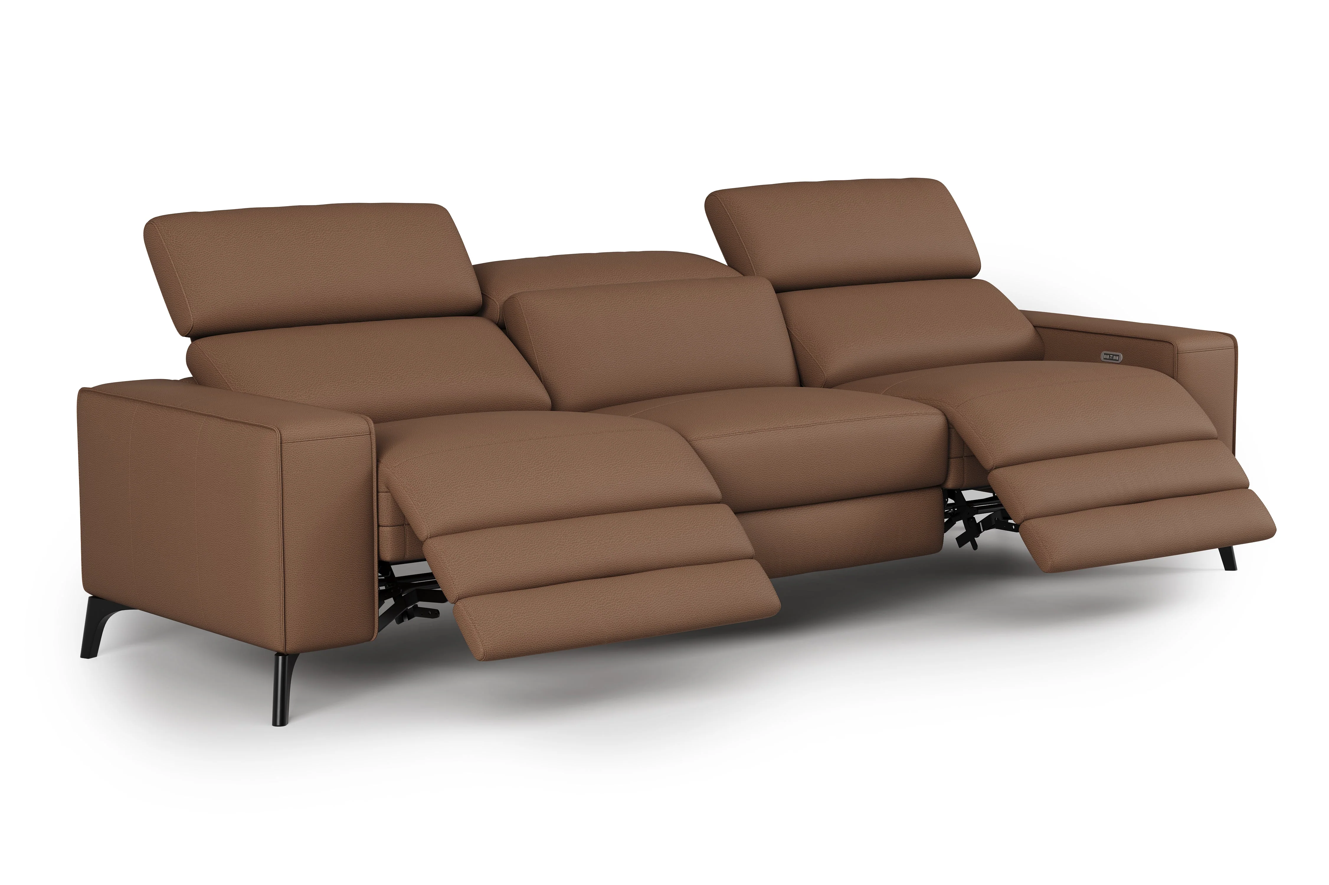 Esther Leather Dual Recliner Lounge - Image 65