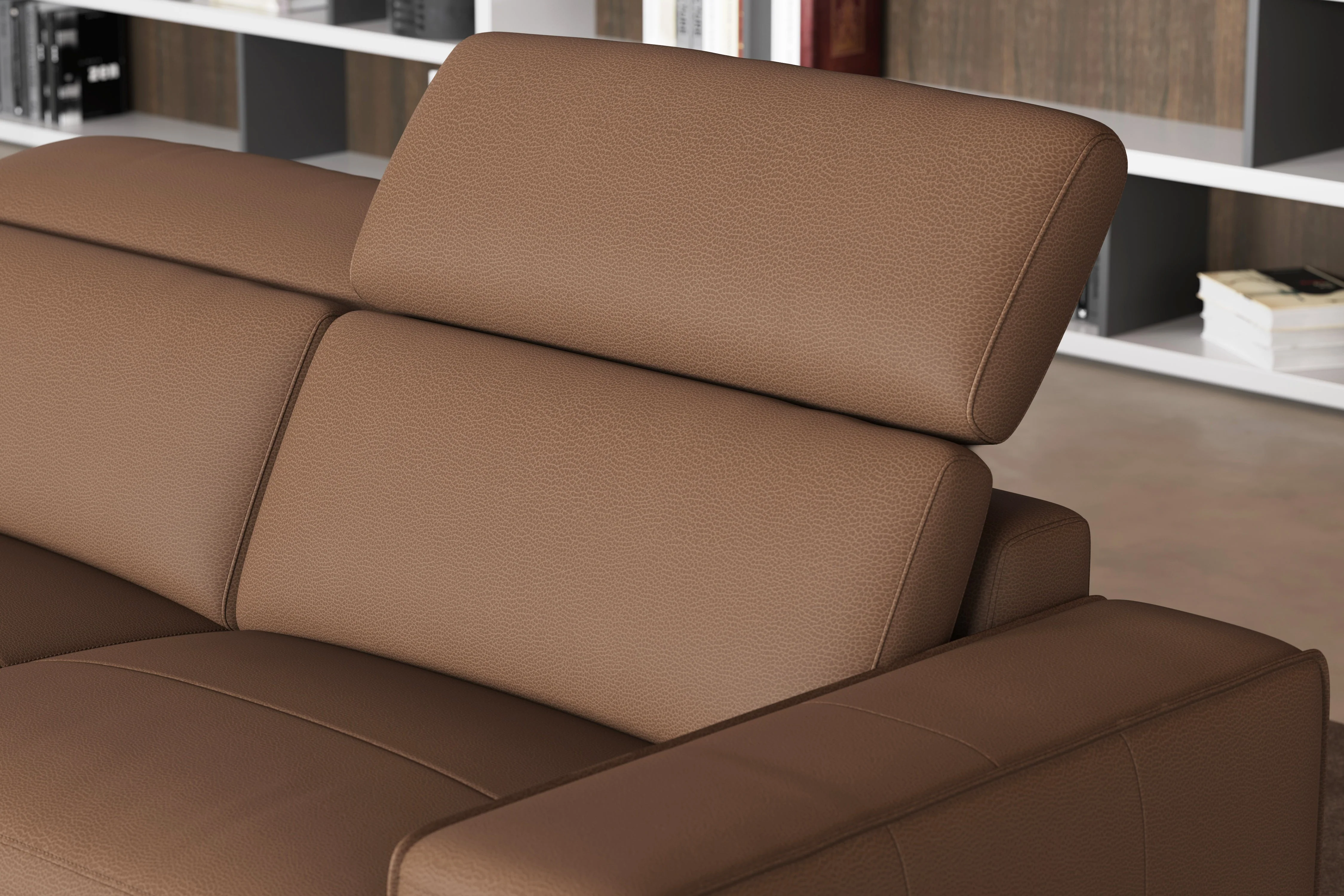 Esther Leather Dual Recliner Lounge - Image 80