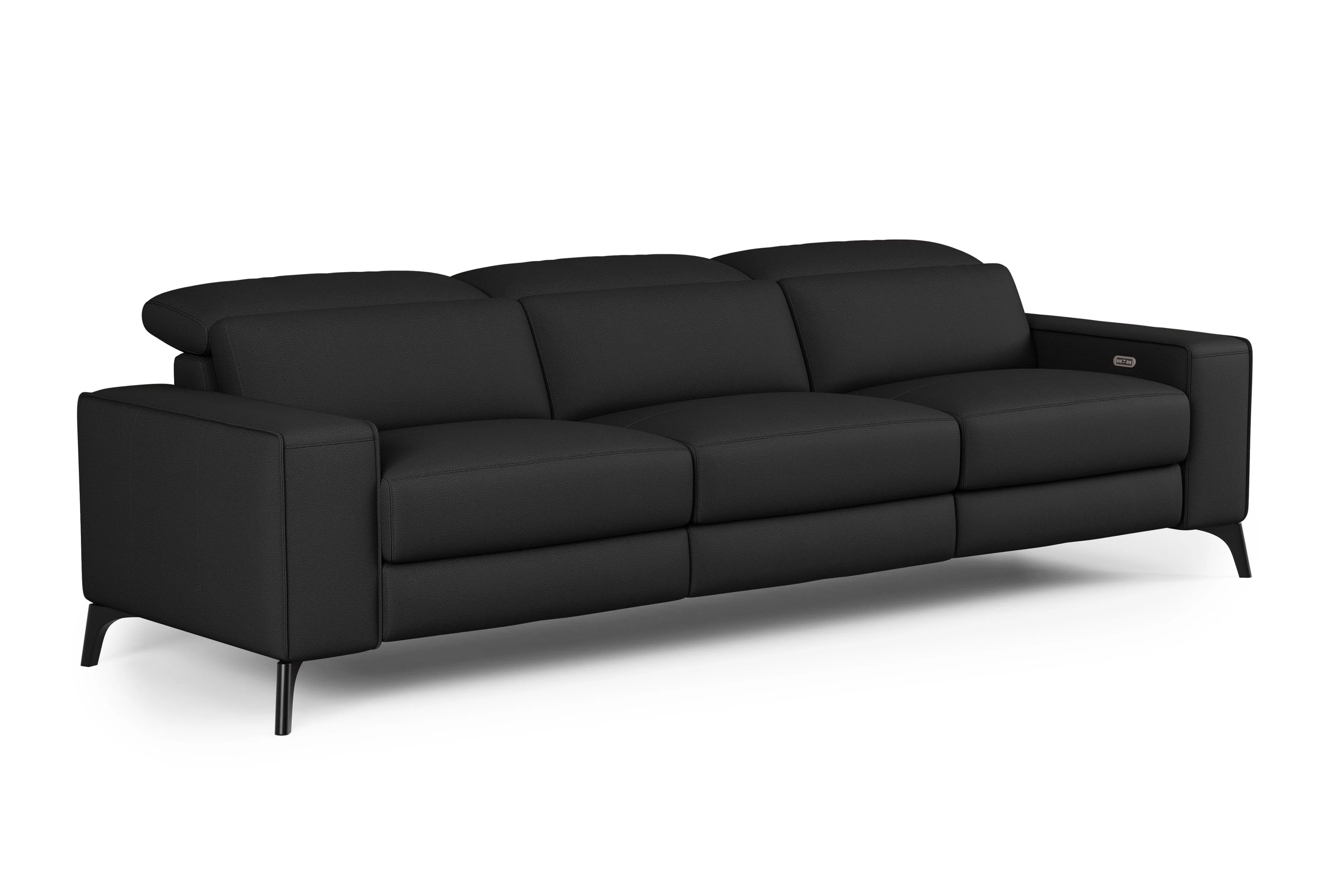 Esther Leather Dual Recliner Lounge - Image 9