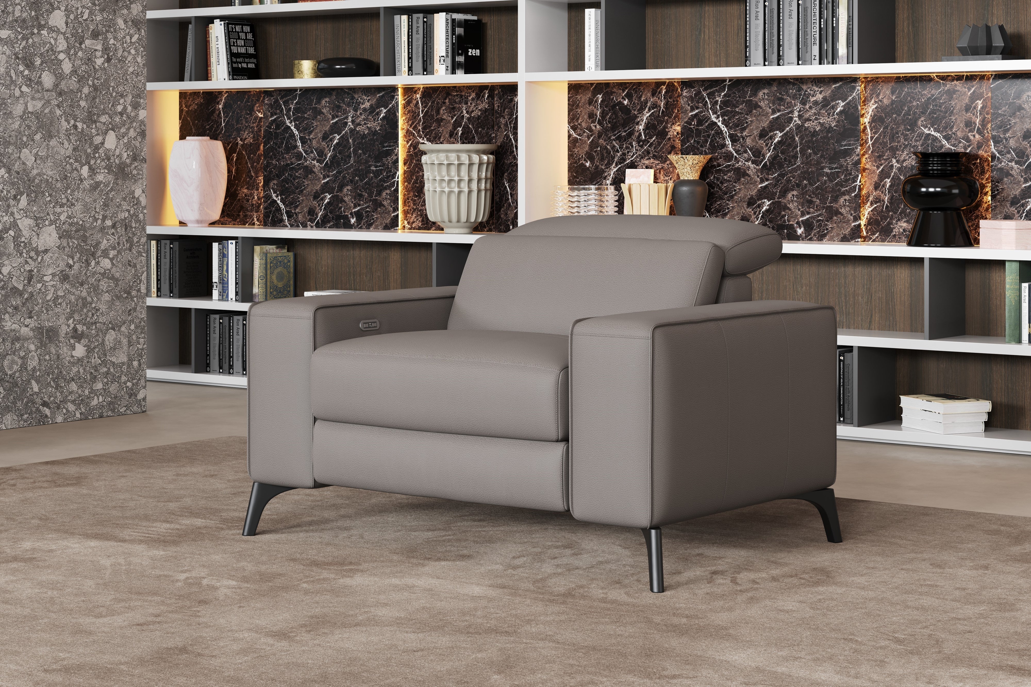 Esther Leather Recliner Chair - Image 19