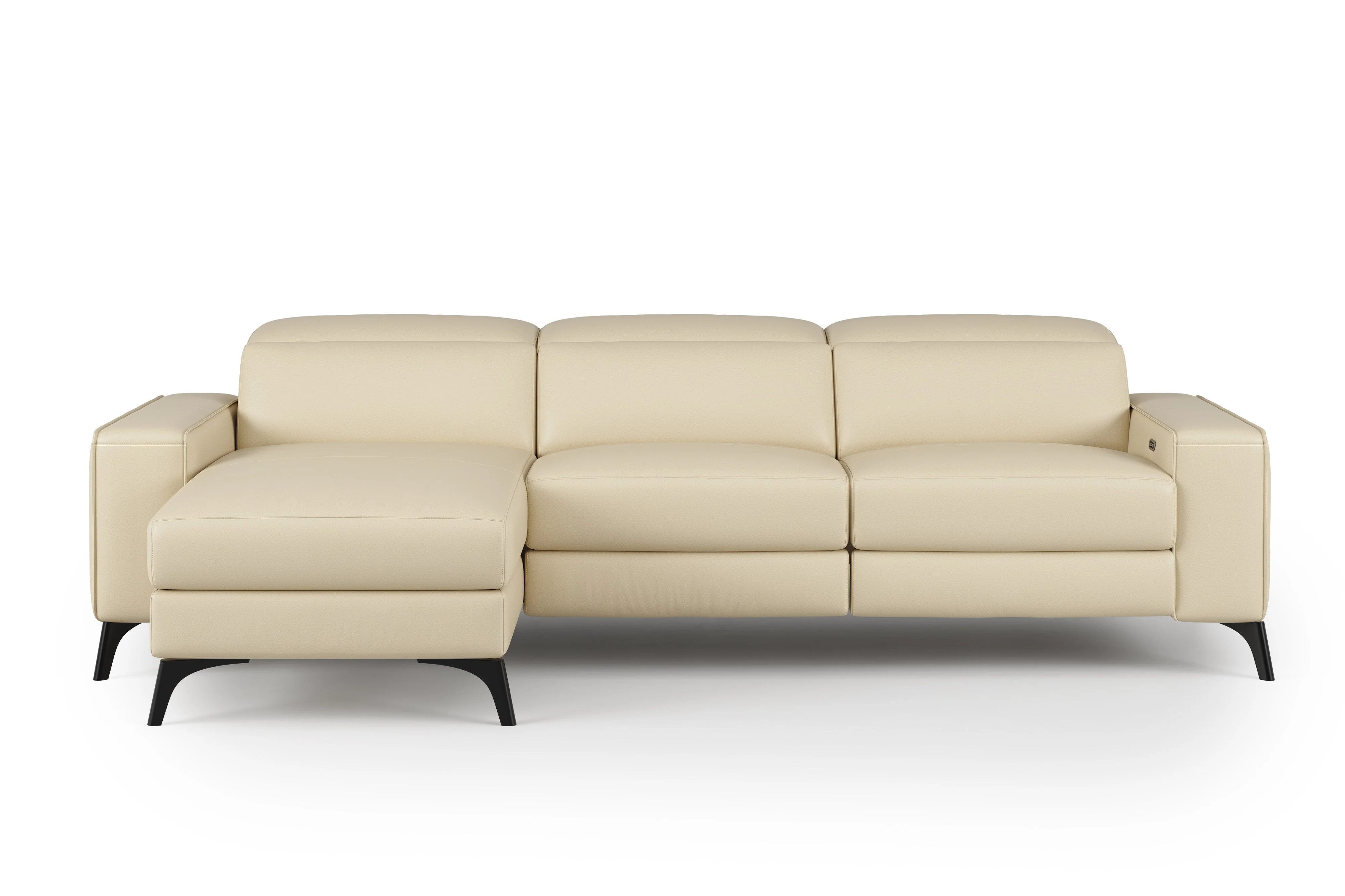 Esther Leather Recliner Sectional Lounge - Image 10