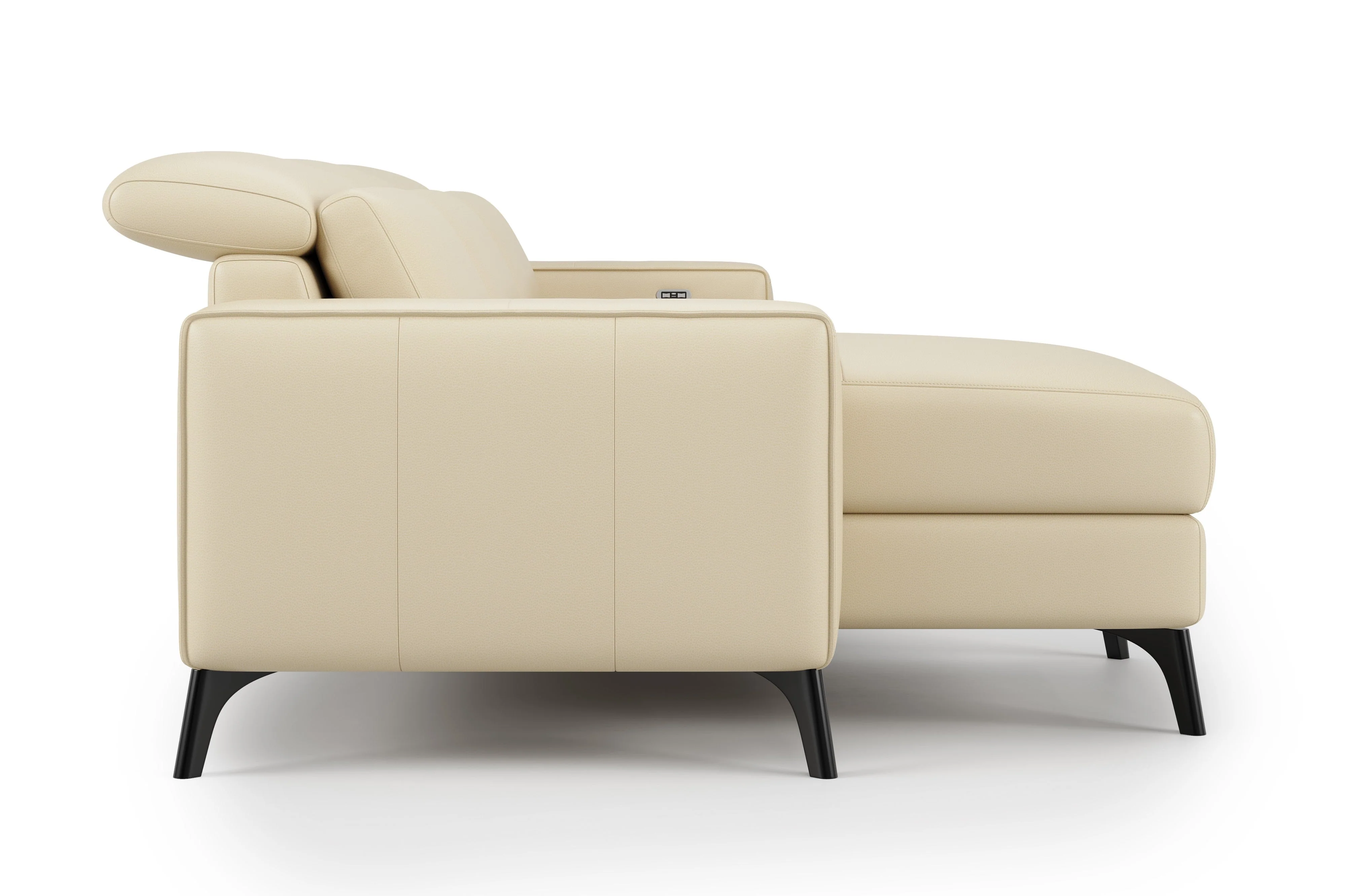 Esther Leather Recliner Sectional Lounge - Image 11