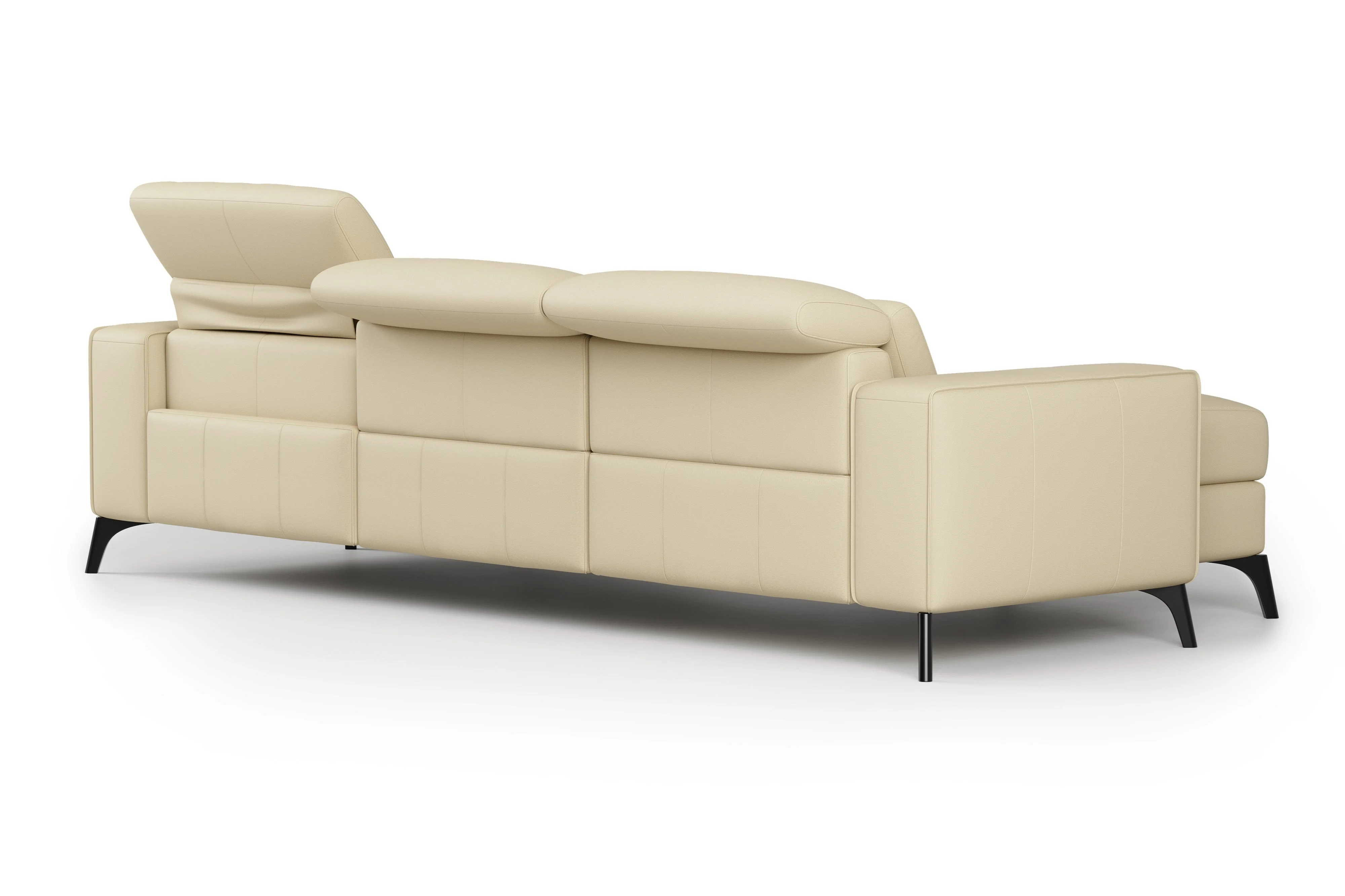 Esther Leather Recliner Sectional Lounge - Image 12