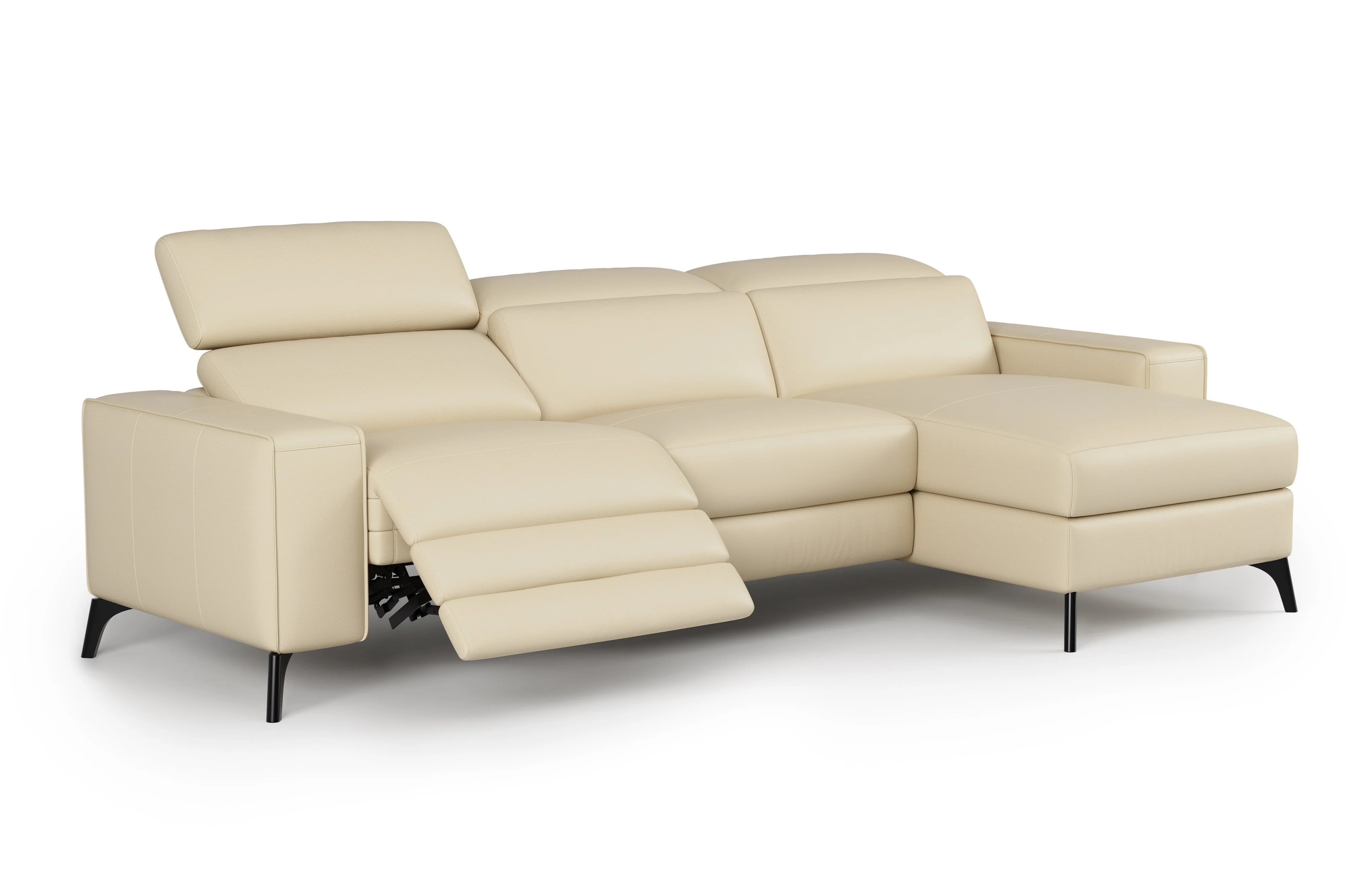 Esther Leather Recliner Sectional Lounge - Image 13