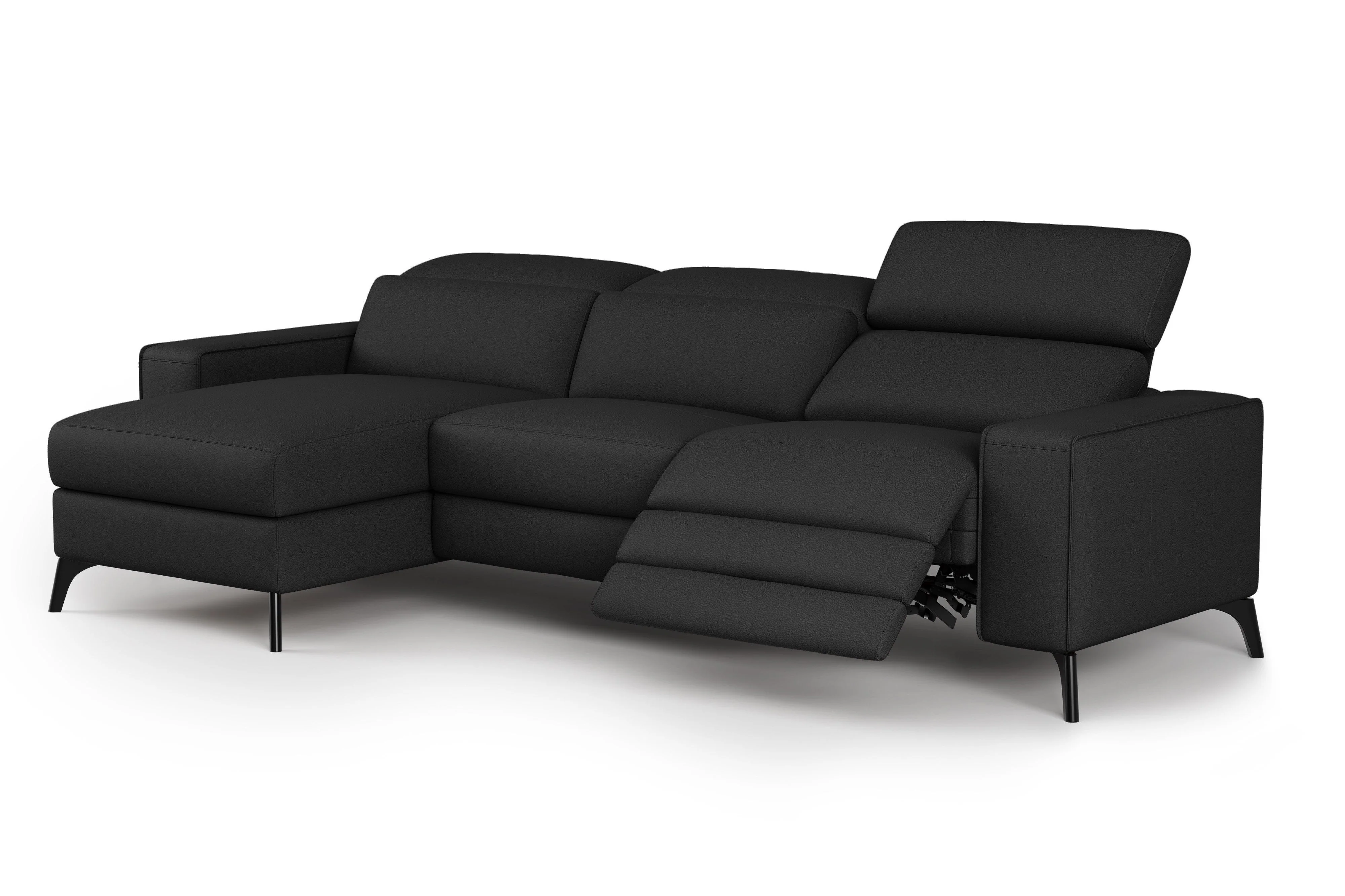 Esther Leather Recliner Sectional Lounge - Image 25