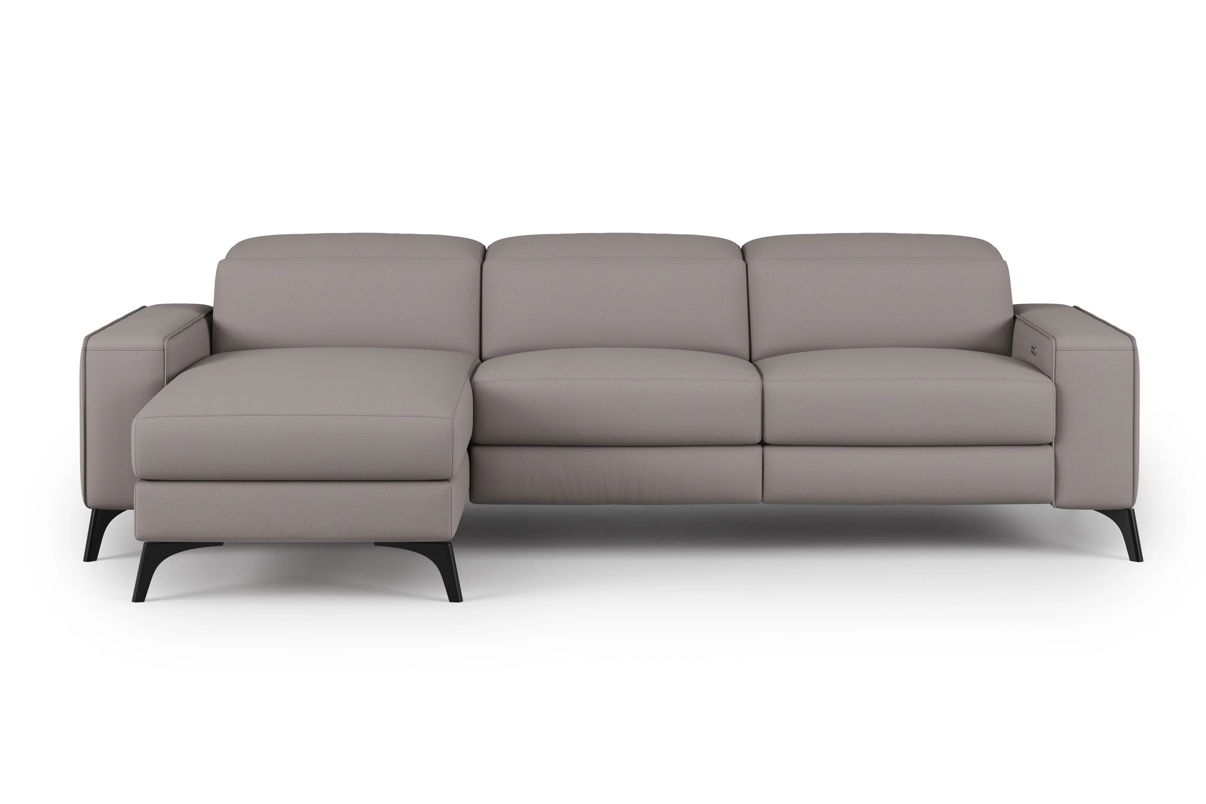 Esther Leather Recliner Sectional Lounge - Image 56