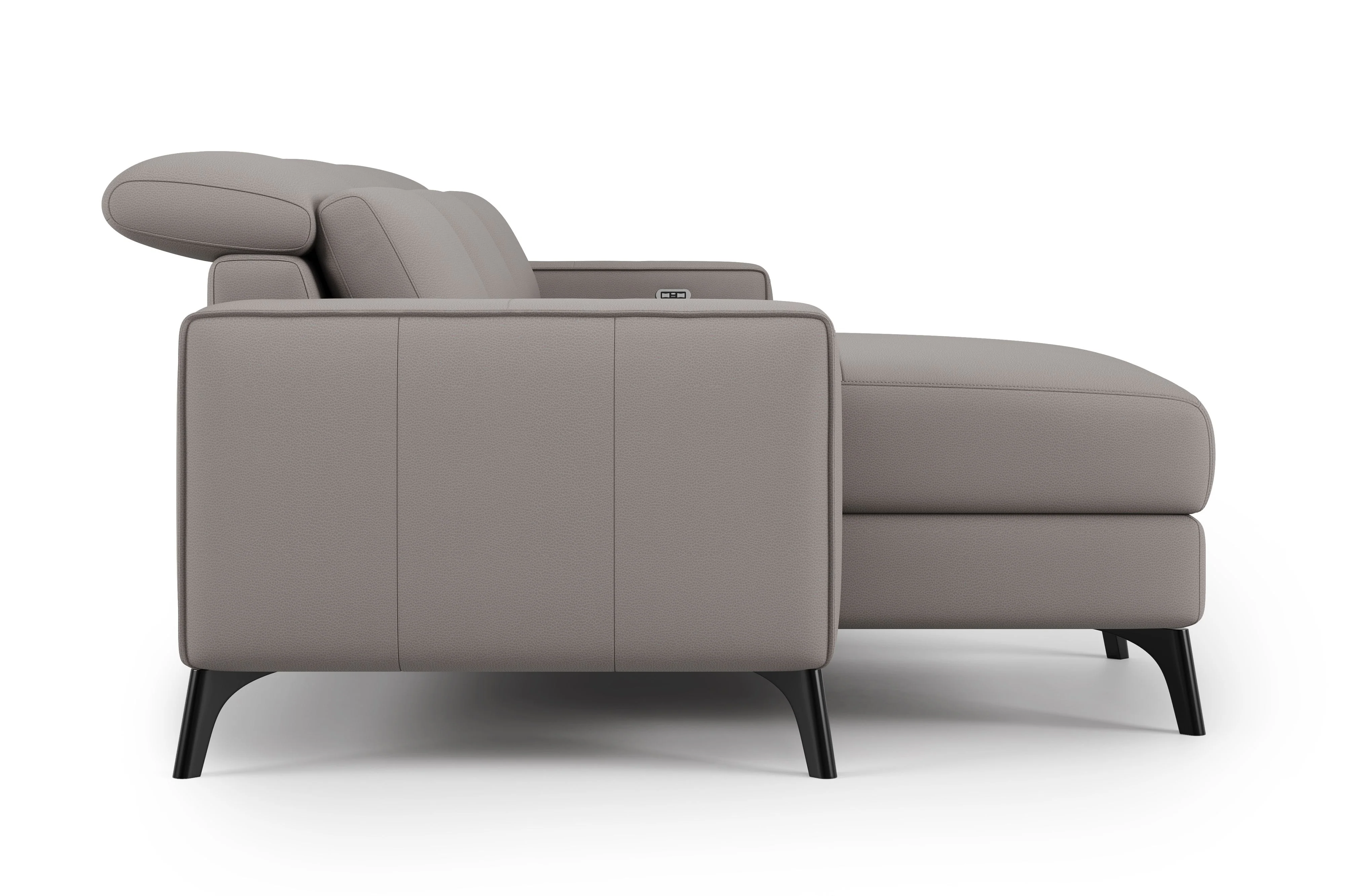 Esther Leather Recliner Sectional Lounge - Image 57
