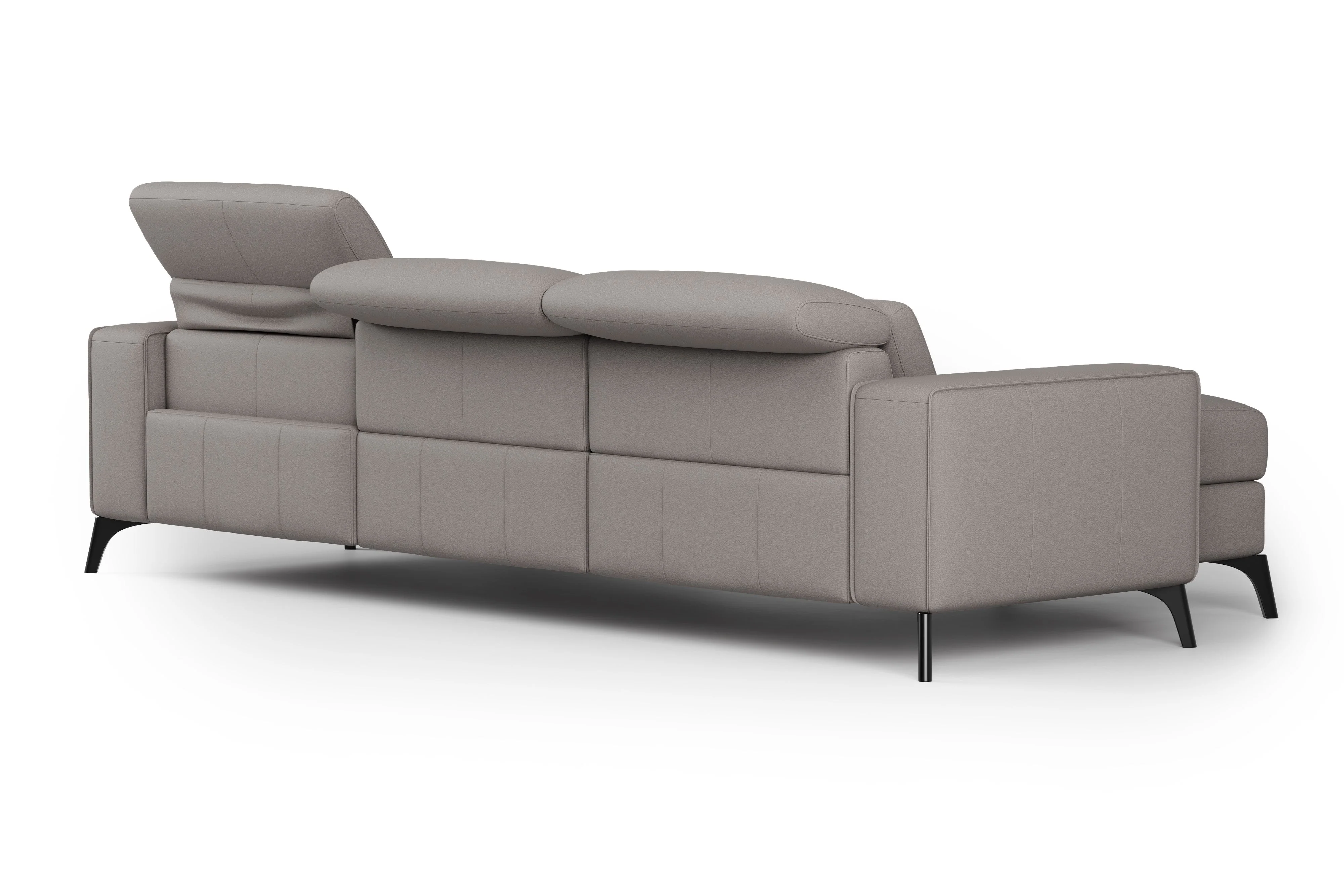 Esther Leather Recliner Sectional Lounge - Image 58