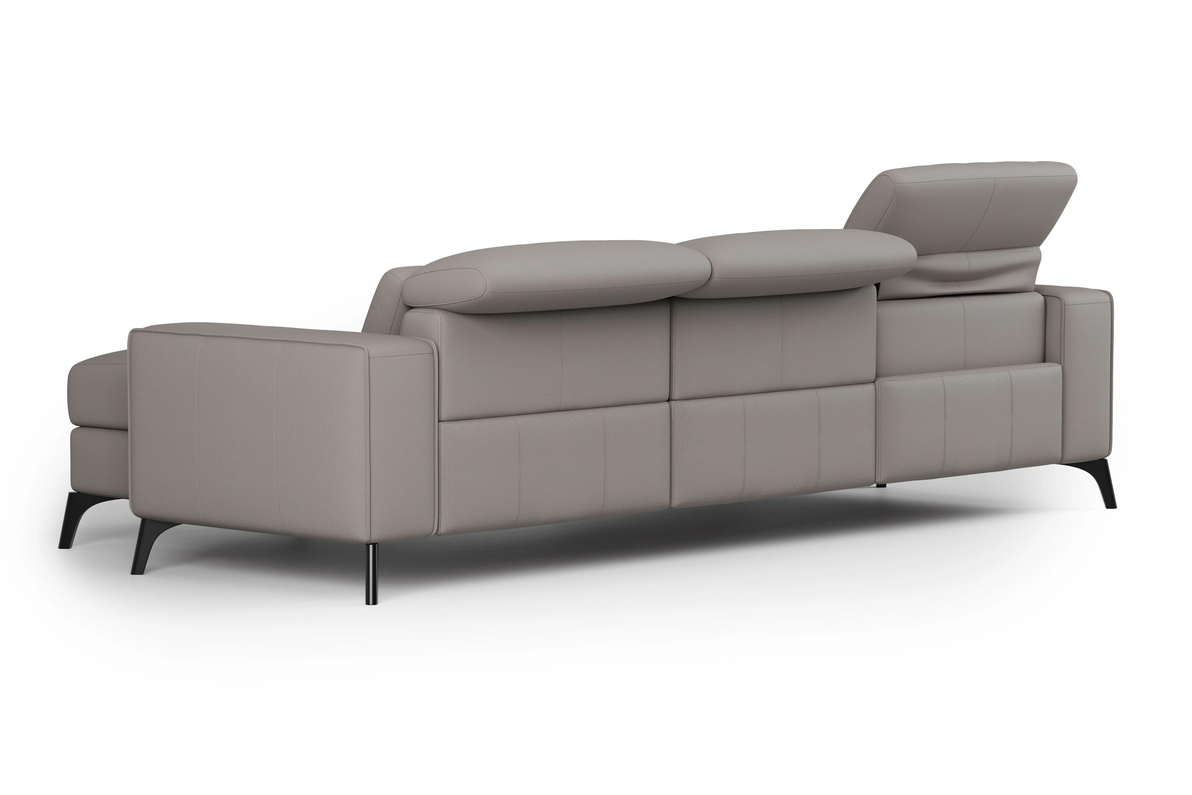 Esther Leather Recliner Sectional Lounge - Image 69