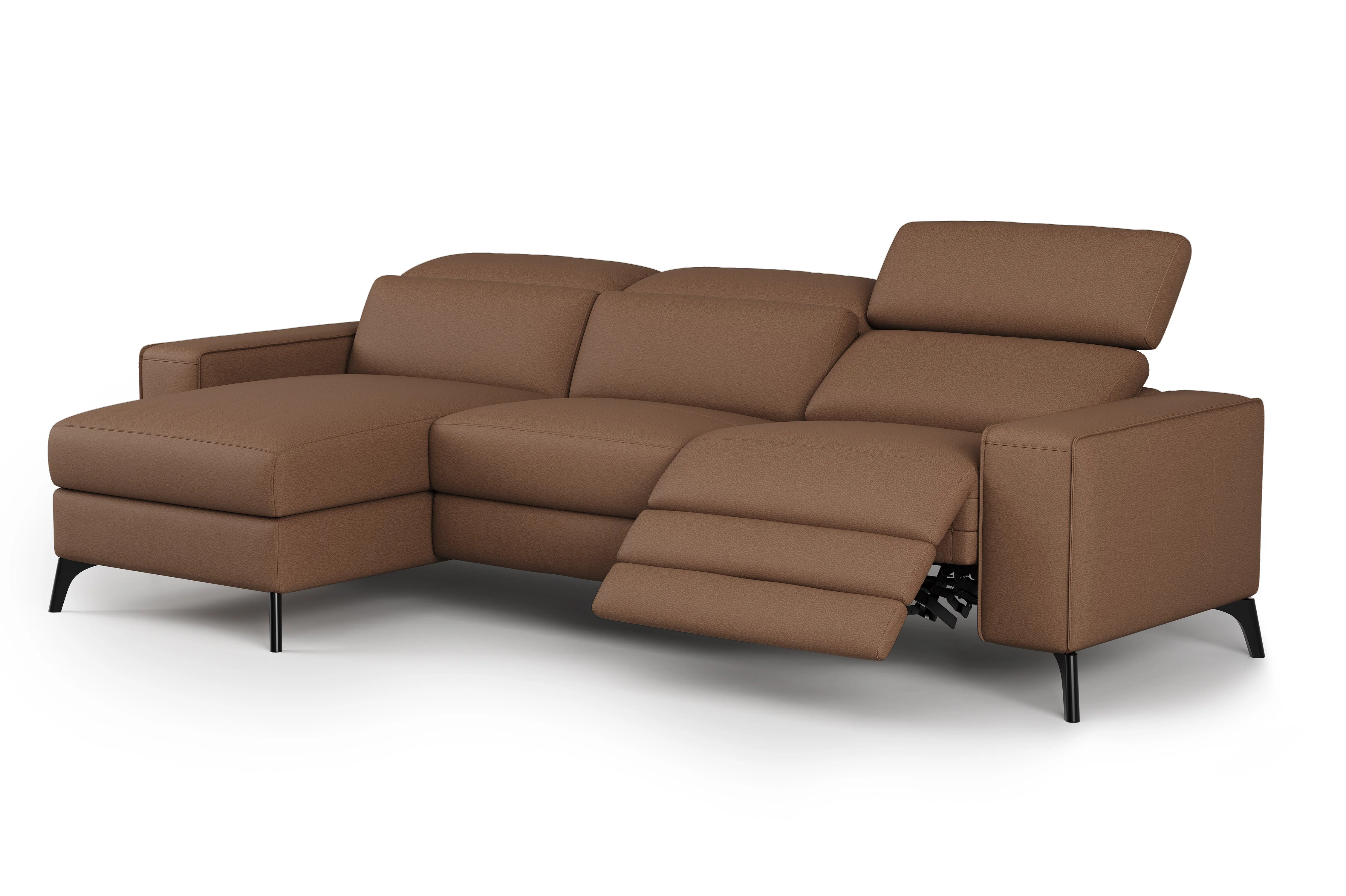 Esther Leather Recliner Sectional Lounge - Image 71