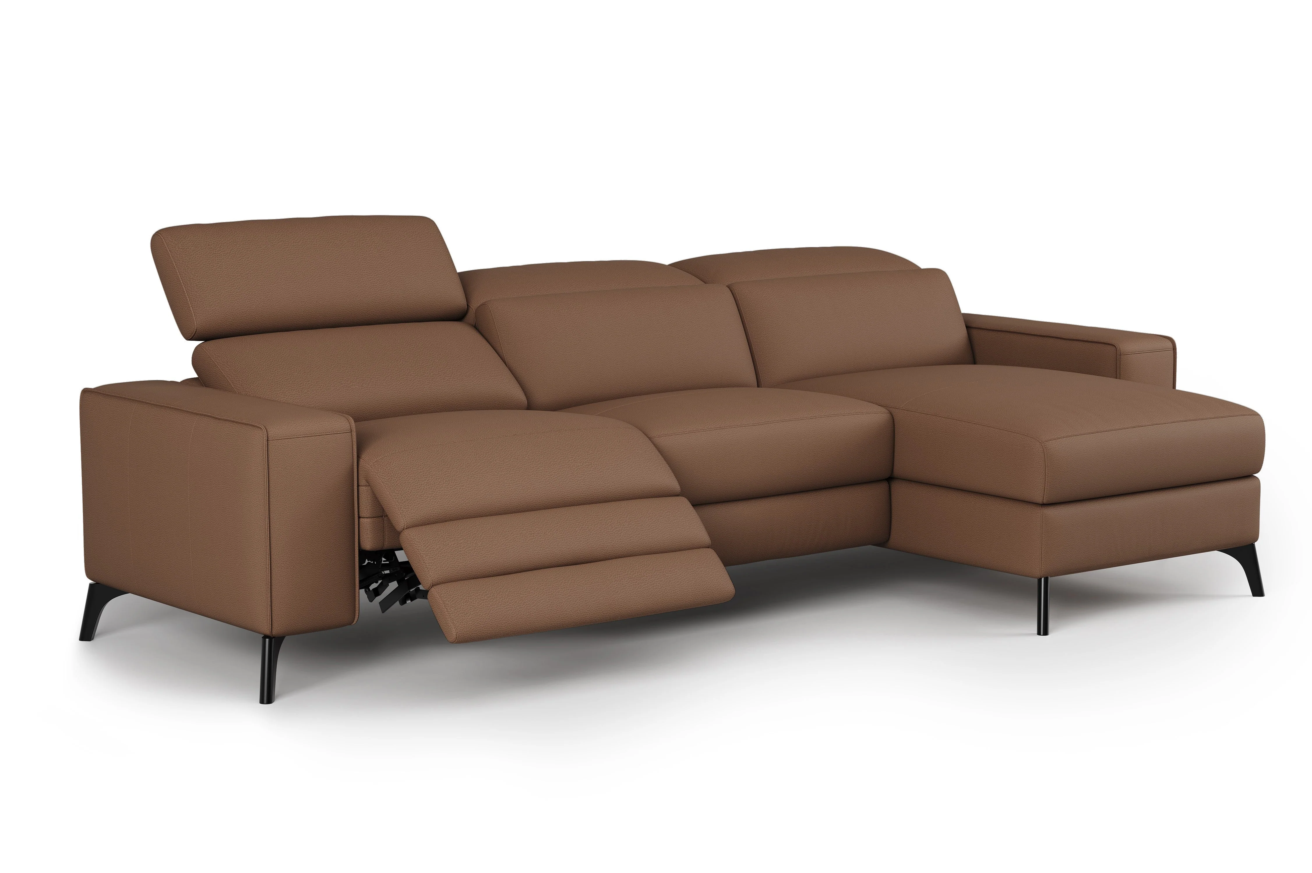Esther Leather Recliner Sectional Lounge - Image 83