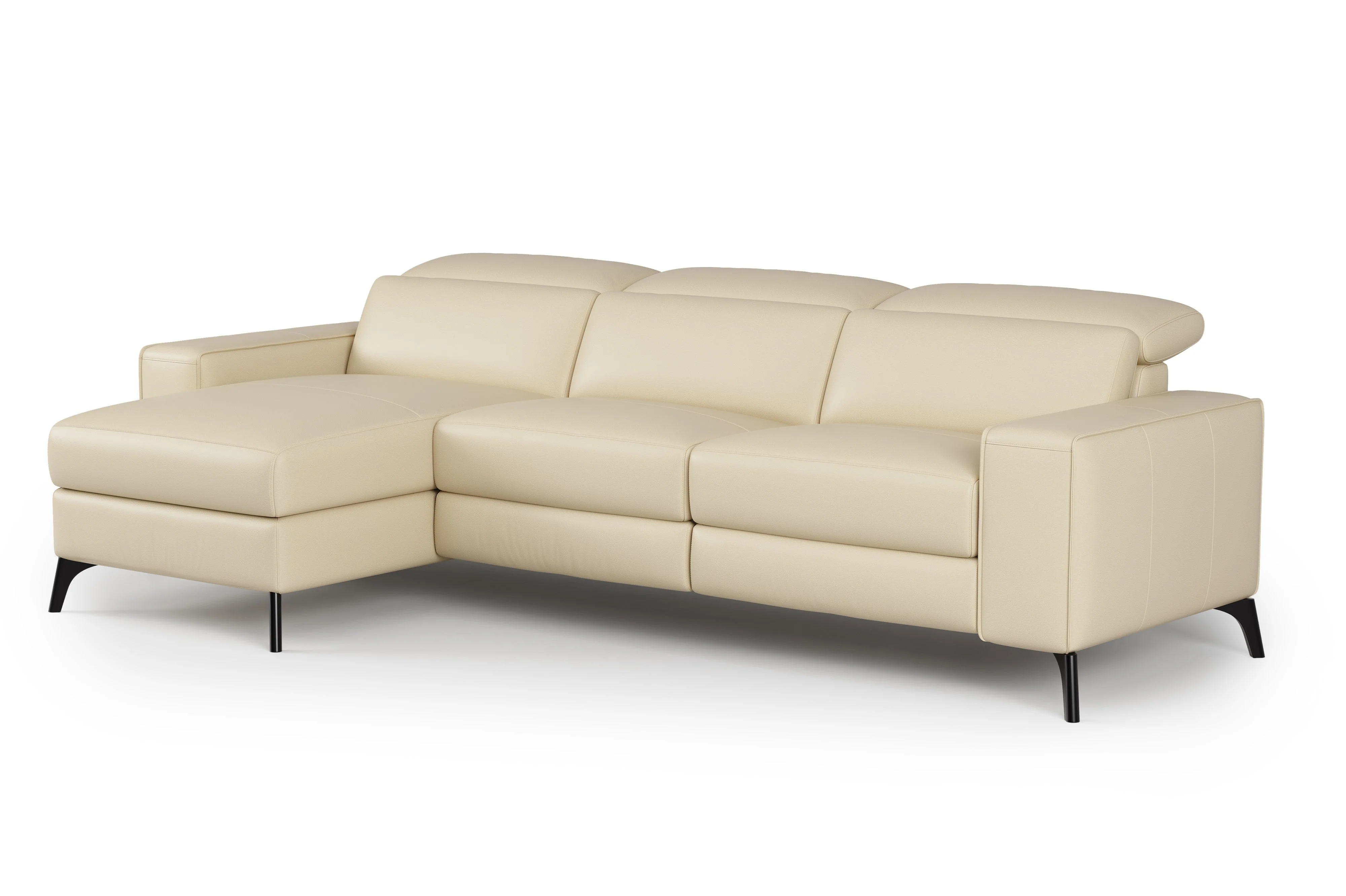 Esther Leather Recliner Sectional Lounge - Image 9