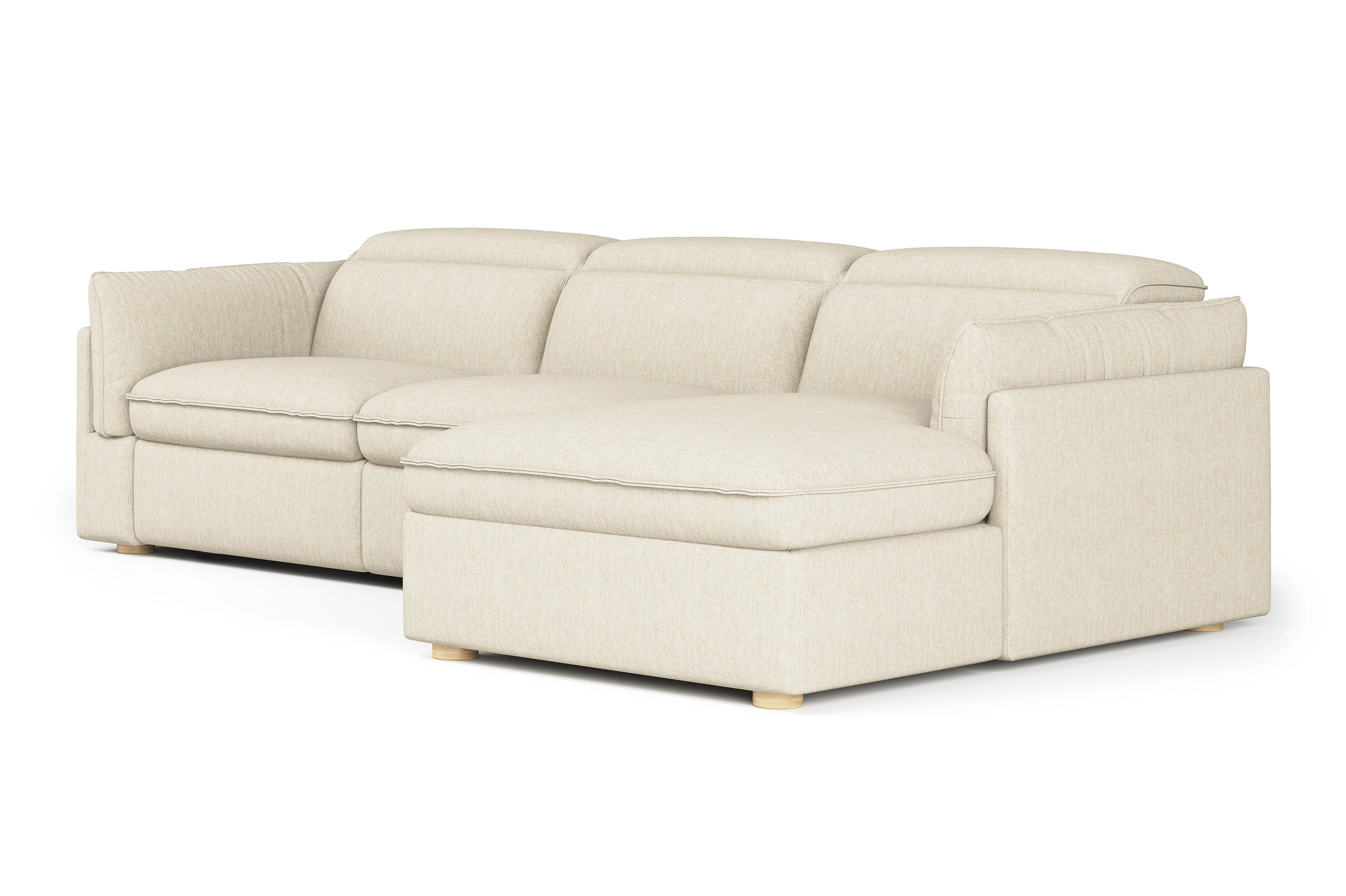 Fernanda Fabric Recliner Sectional Lounge - Image 36