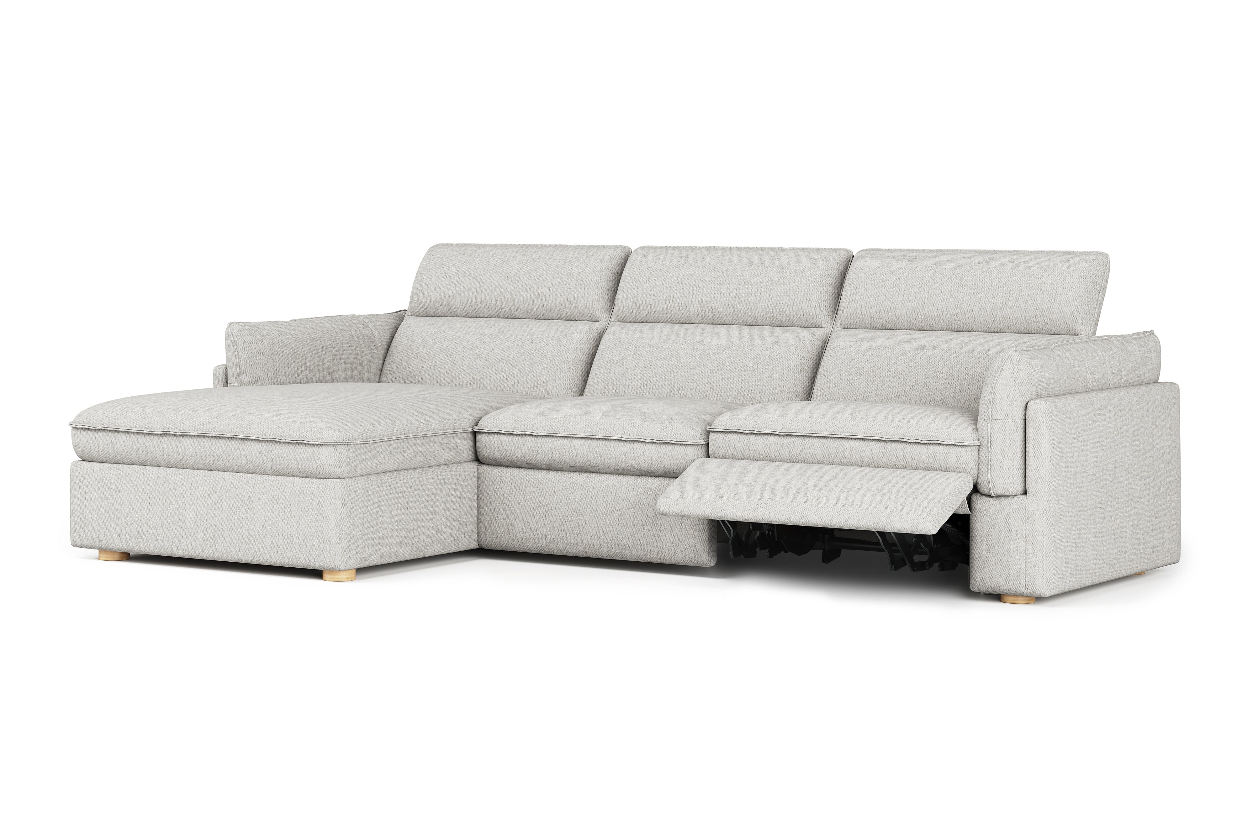 Fernanda Fabric Recliner Sectional Lounge - Image 37