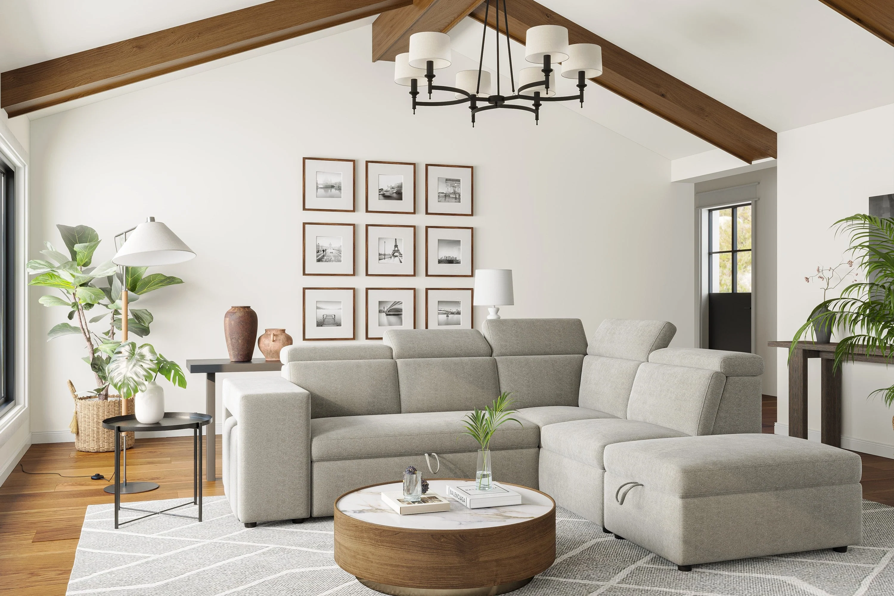 Finn Fabric Sectional Lounge Bed - Image 14