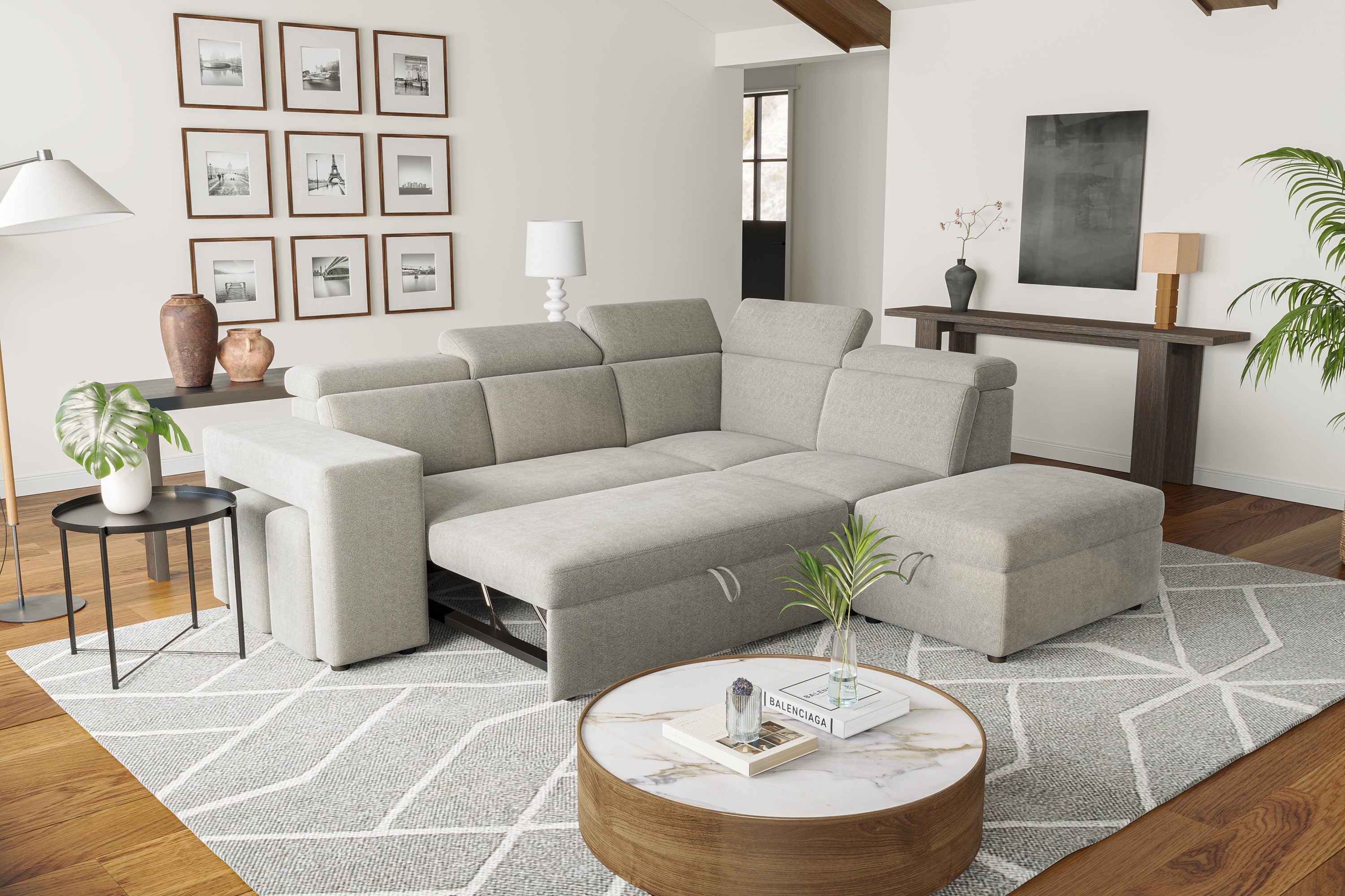 Finn Fabric Sectional Lounge Bed - Image 17