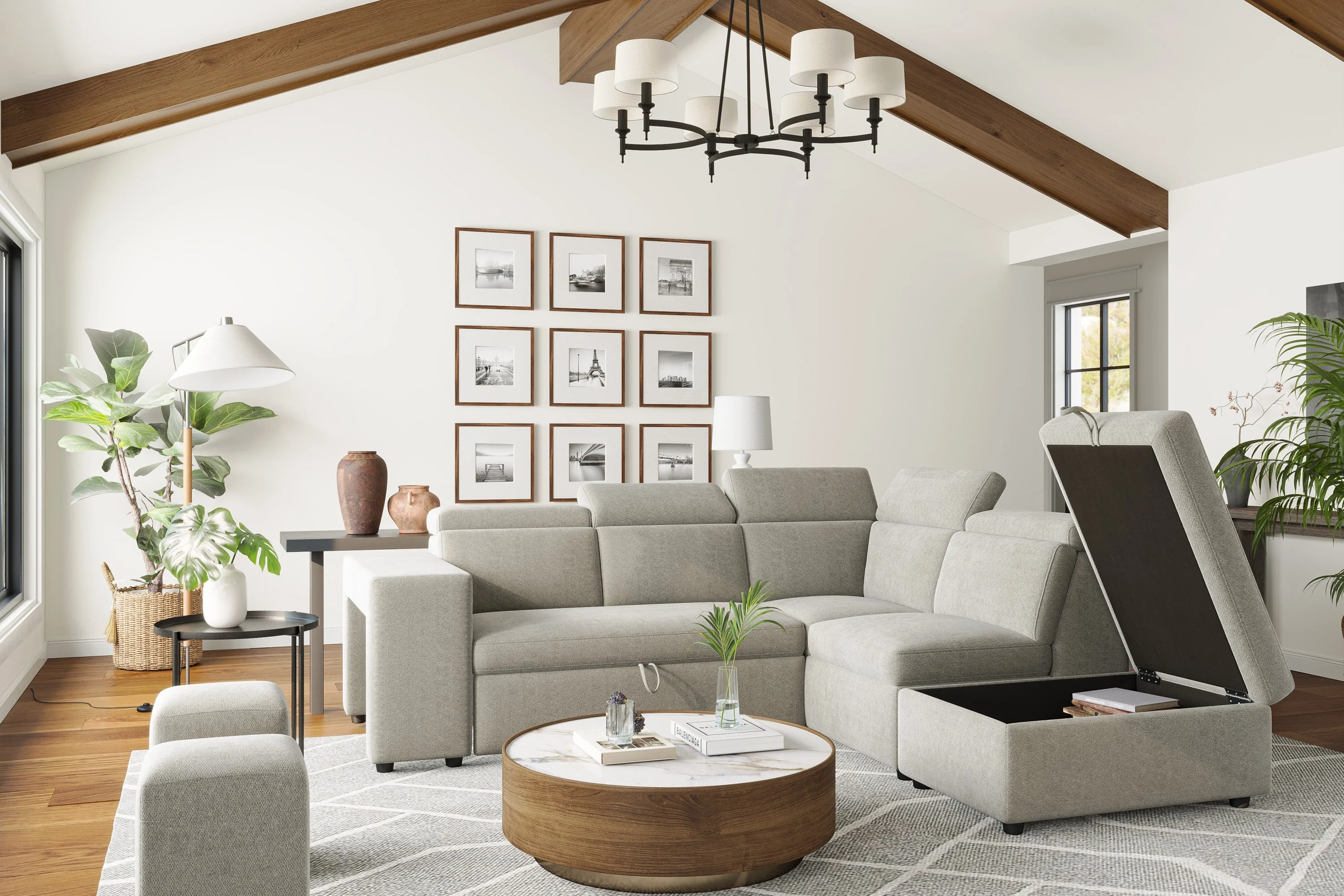 Finn Fabric Sectional Lounge Bed - Image 18