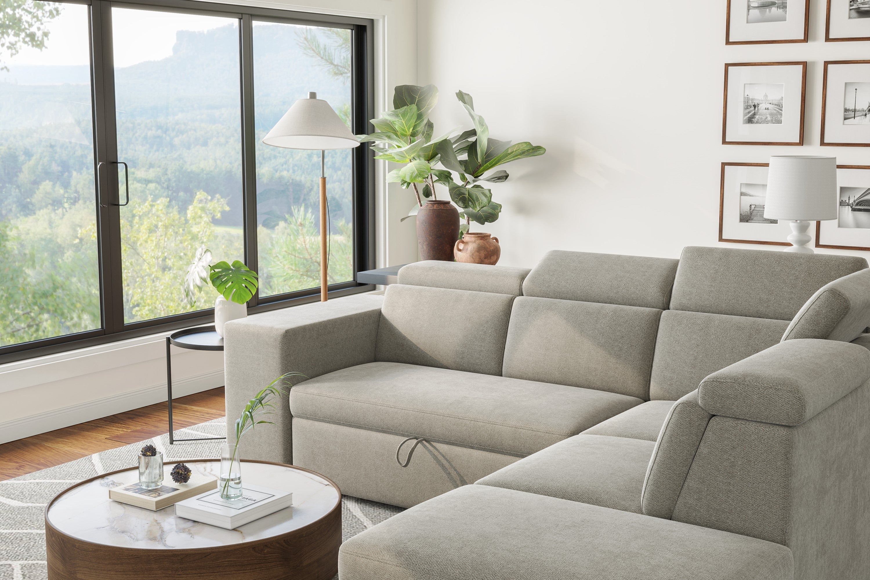Finn Fabric Sectional Lounge Bed - Image 20