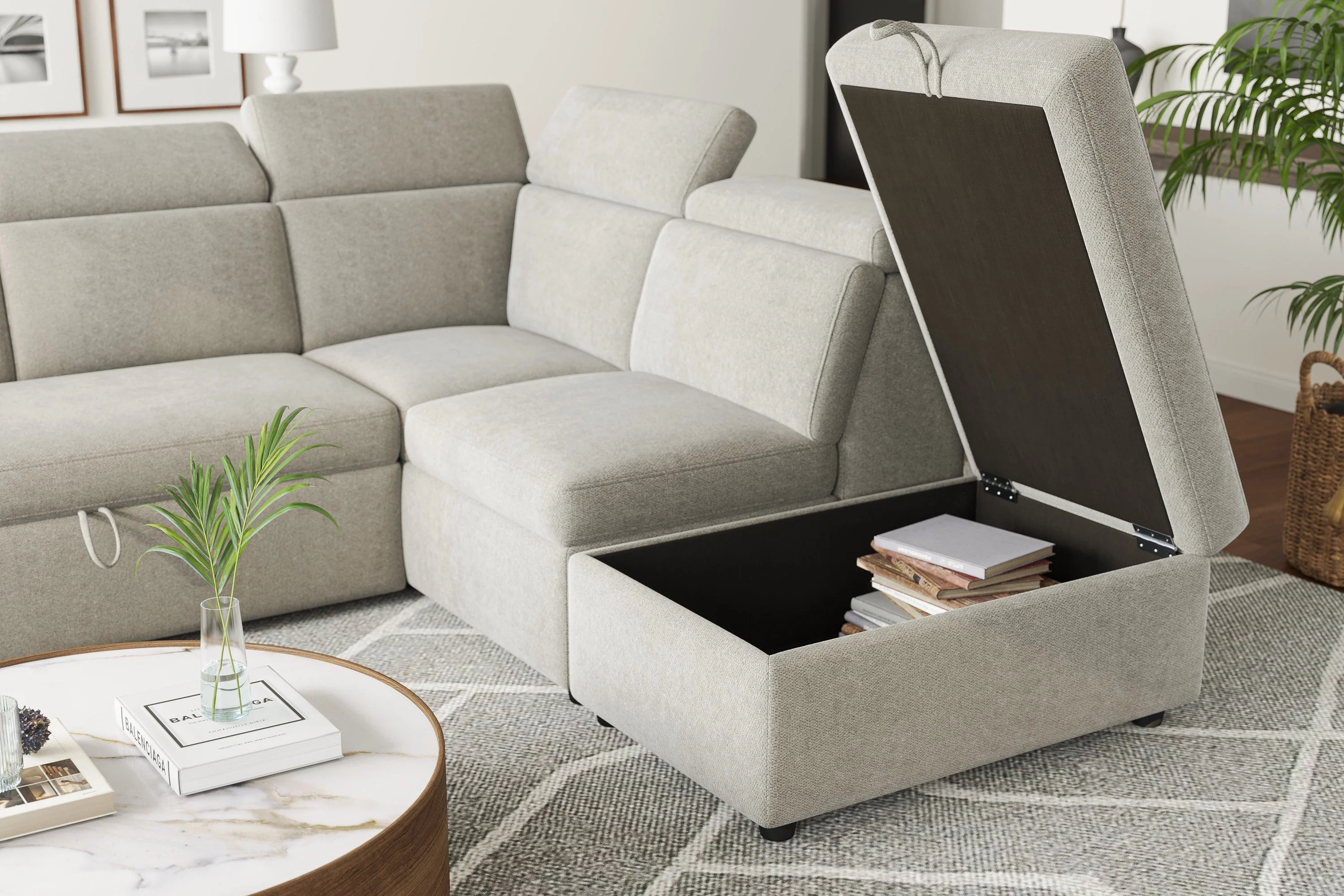 Finn Fabric Sectional Lounge Bed - Image 21