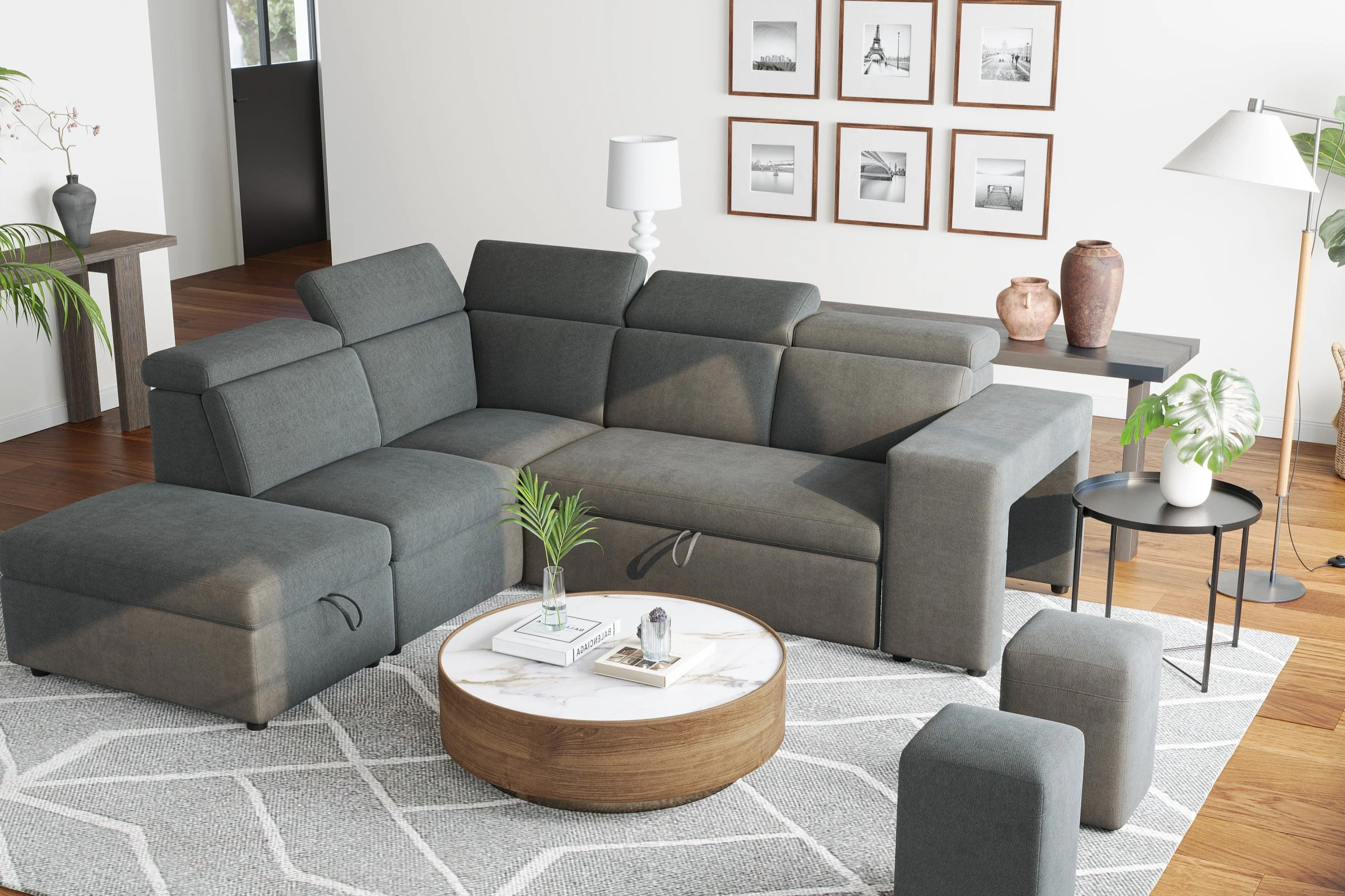 Finn Fabric Sectional Lounge Bed - Image 28