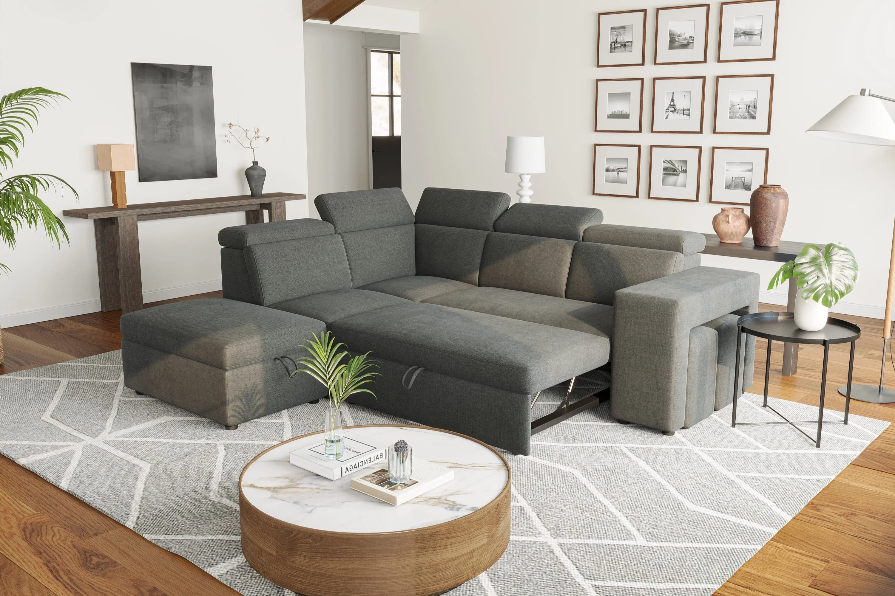 Finn Fabric Sectional Lounge Bed - Image 29