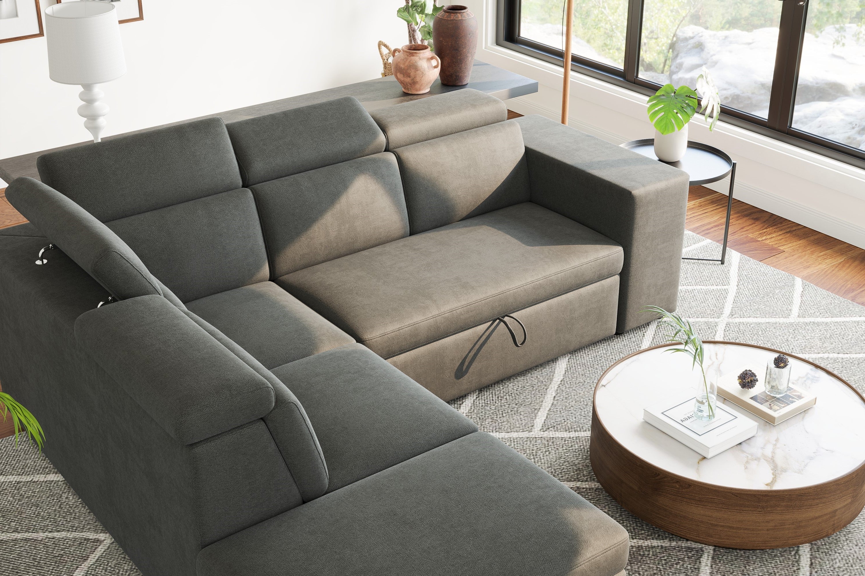 Finn Fabric Sectional Lounge Bed - Image 31